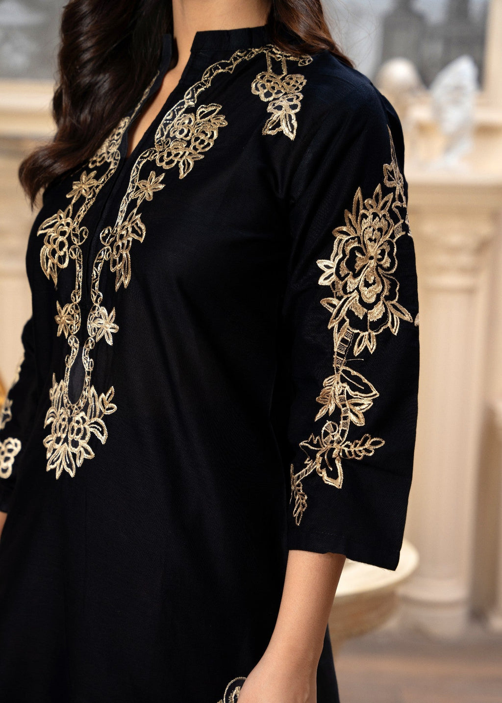 Fabric Garden Obsidian Shadow EMB Women 3pcs