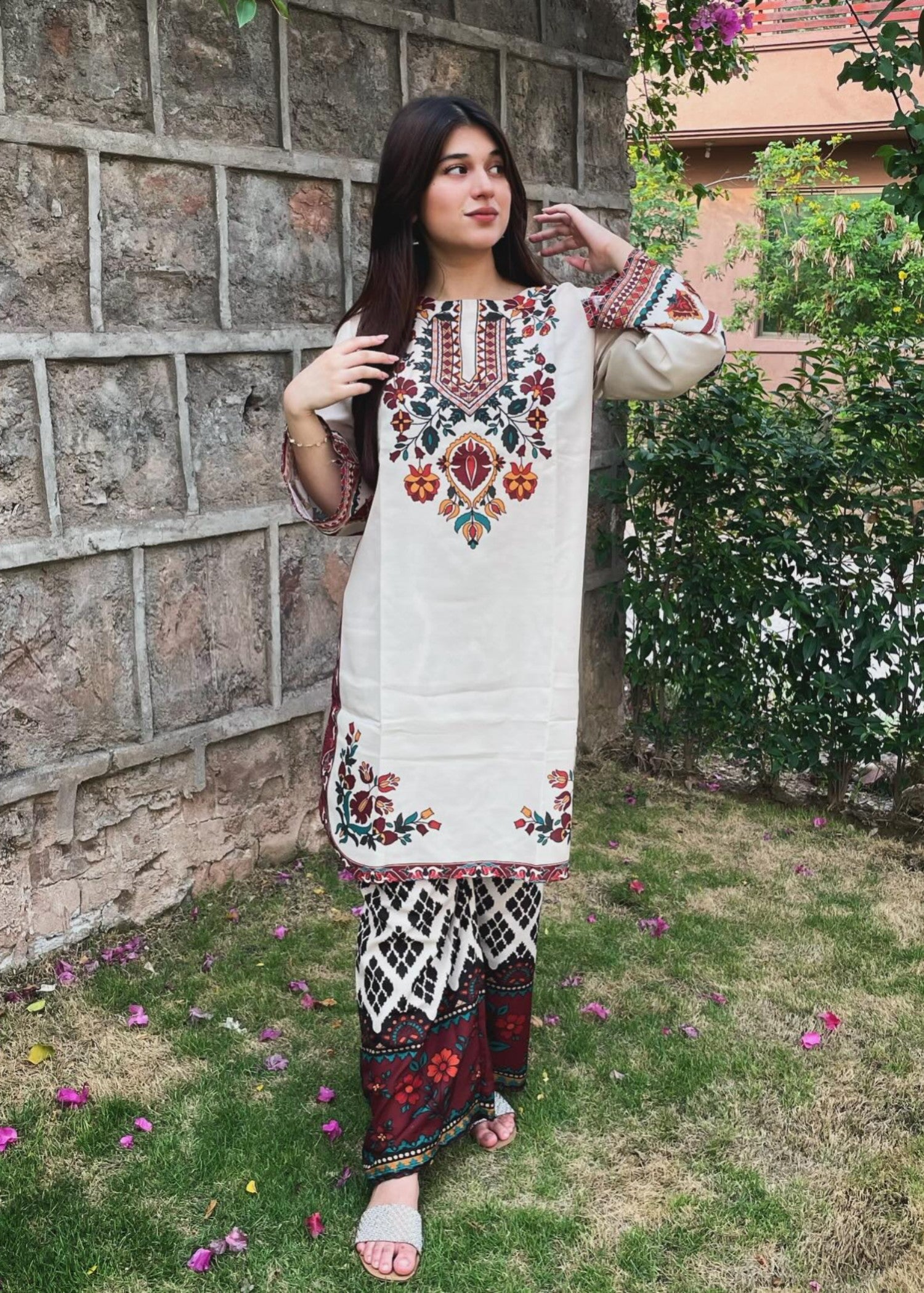 Tehzeeb Libas MEERAB CORD SET Women 2pcs