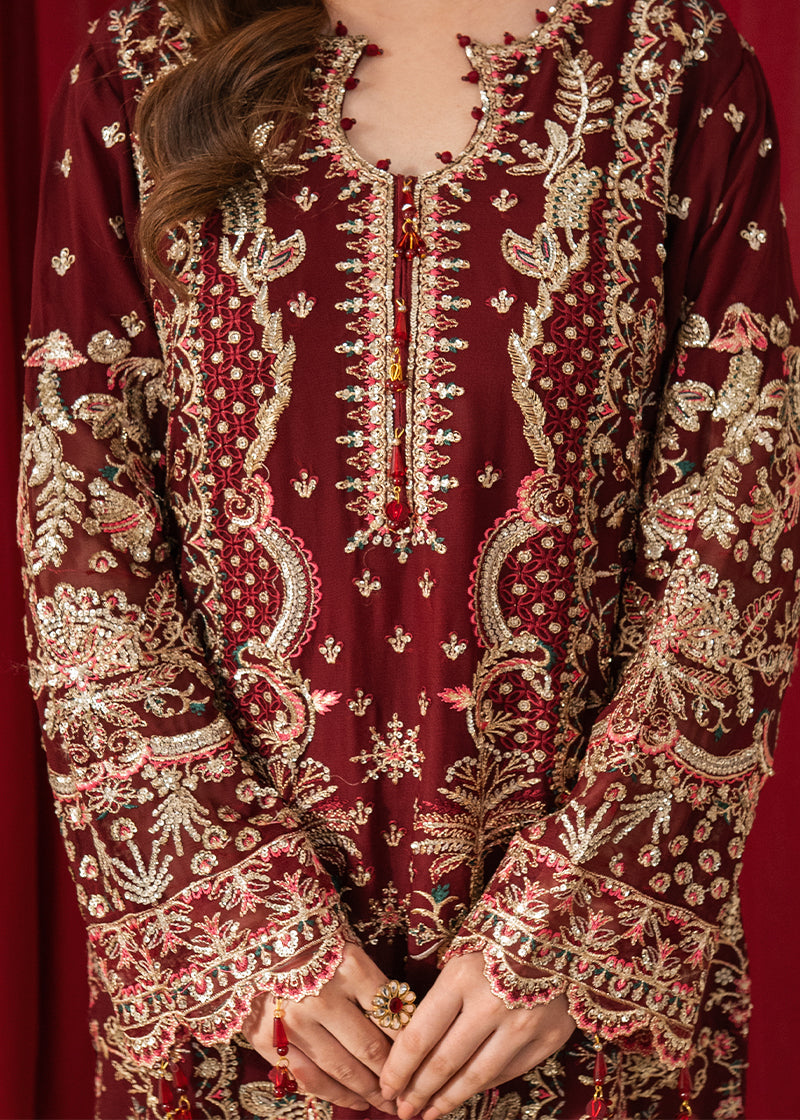 AATIQA Embroidered Chiffon Suit 85 Women 3pcs