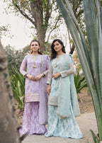 Maira Fashion Lilac Silk Plazo Set 75 Women 3pcs