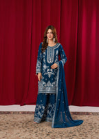 Hkb Officials Noorah Teal Blue Women 3pcs