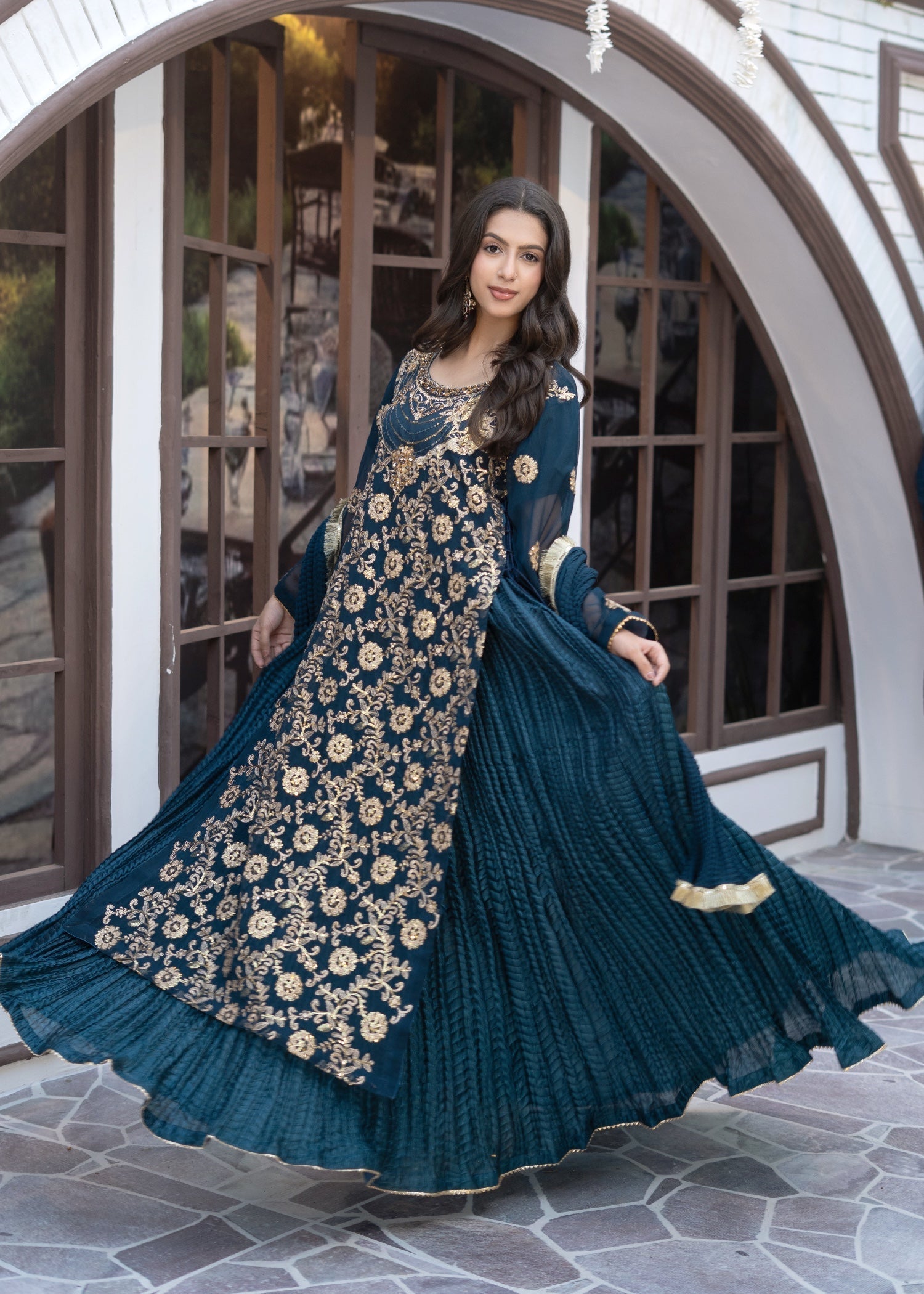 Suits By Sadia Crush style Teal Women 3pcs