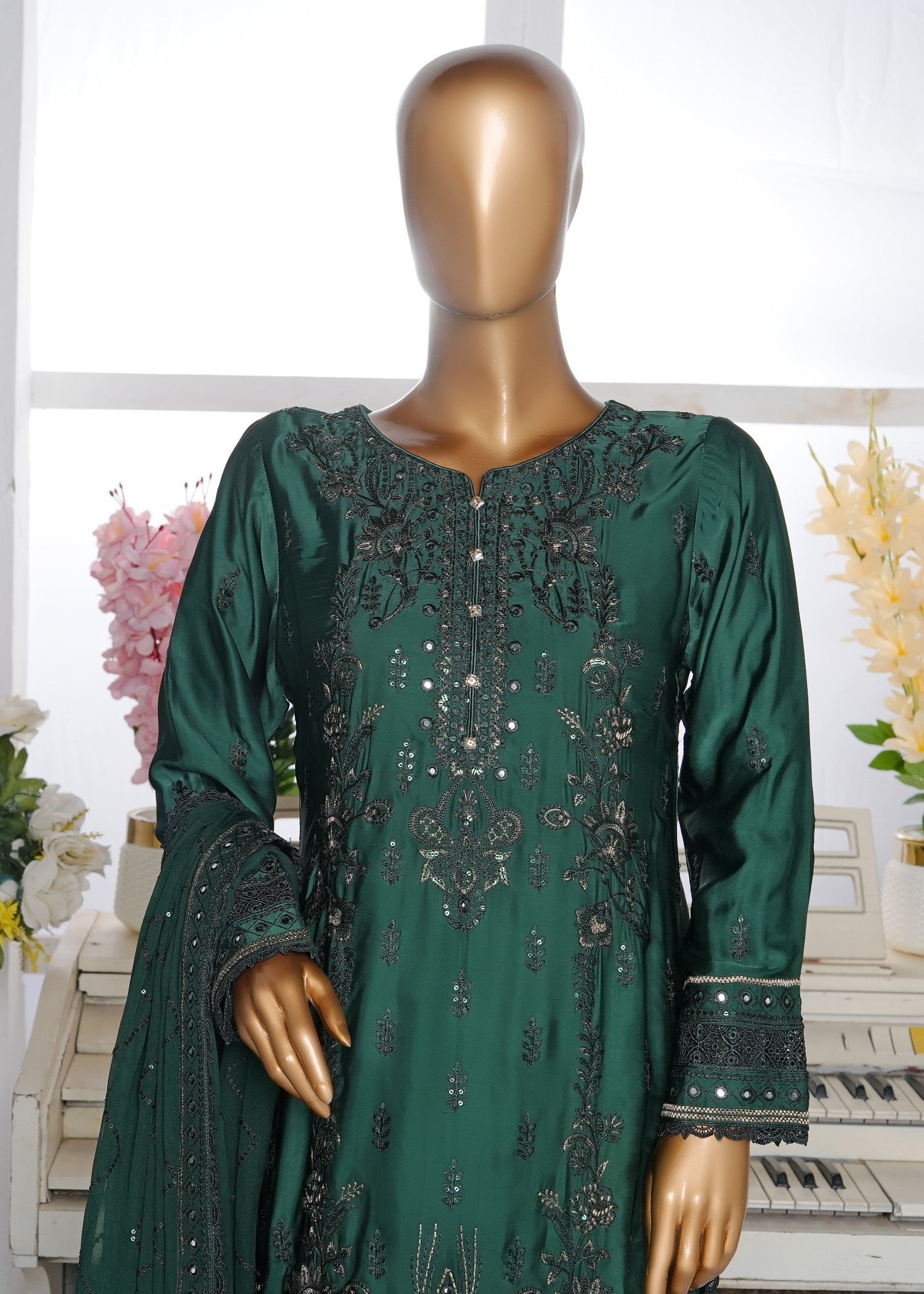 Ahmed Creations RUMAISA GREEN Women 3pcs
