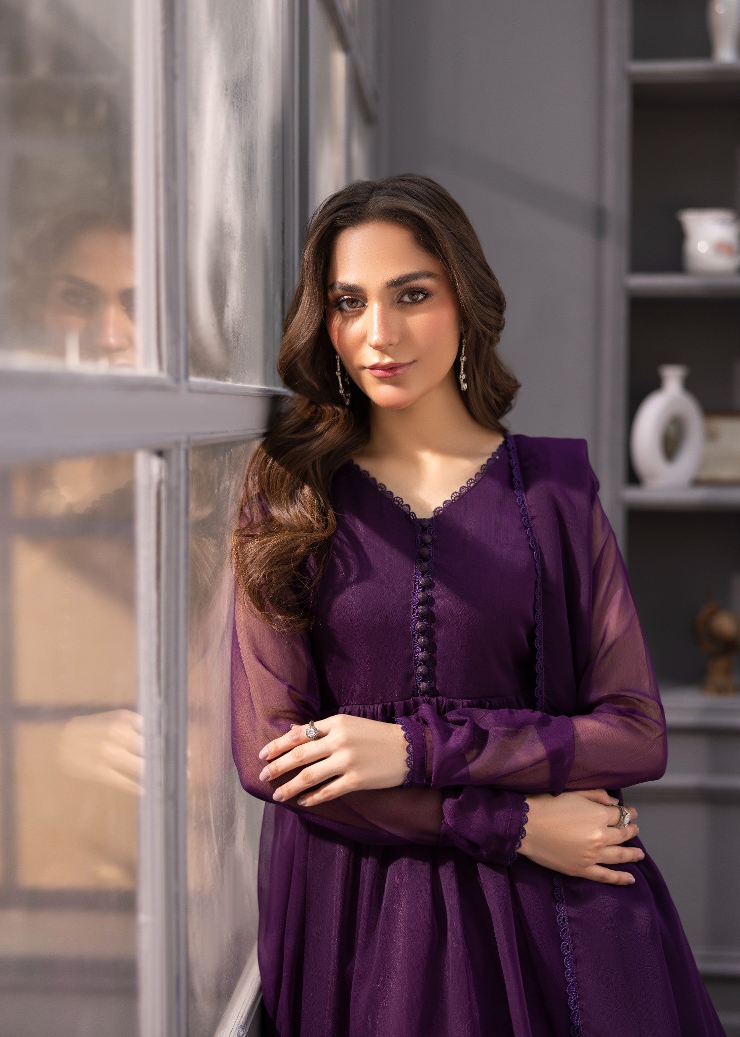 Alyssa Purple maxi ALM01 Women 3pcs