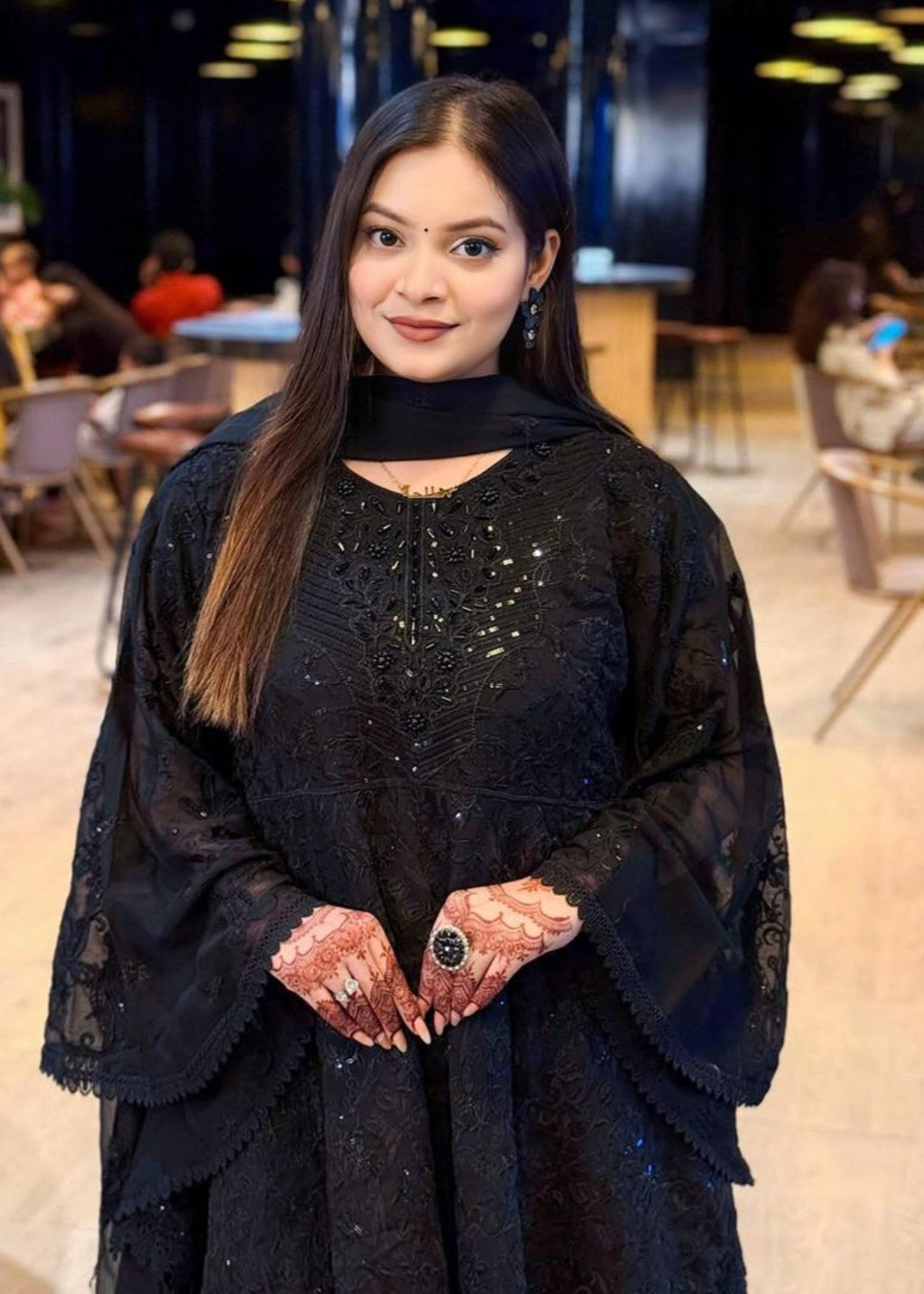 Inaaya Fashion JALPARI Black Women 3pcs