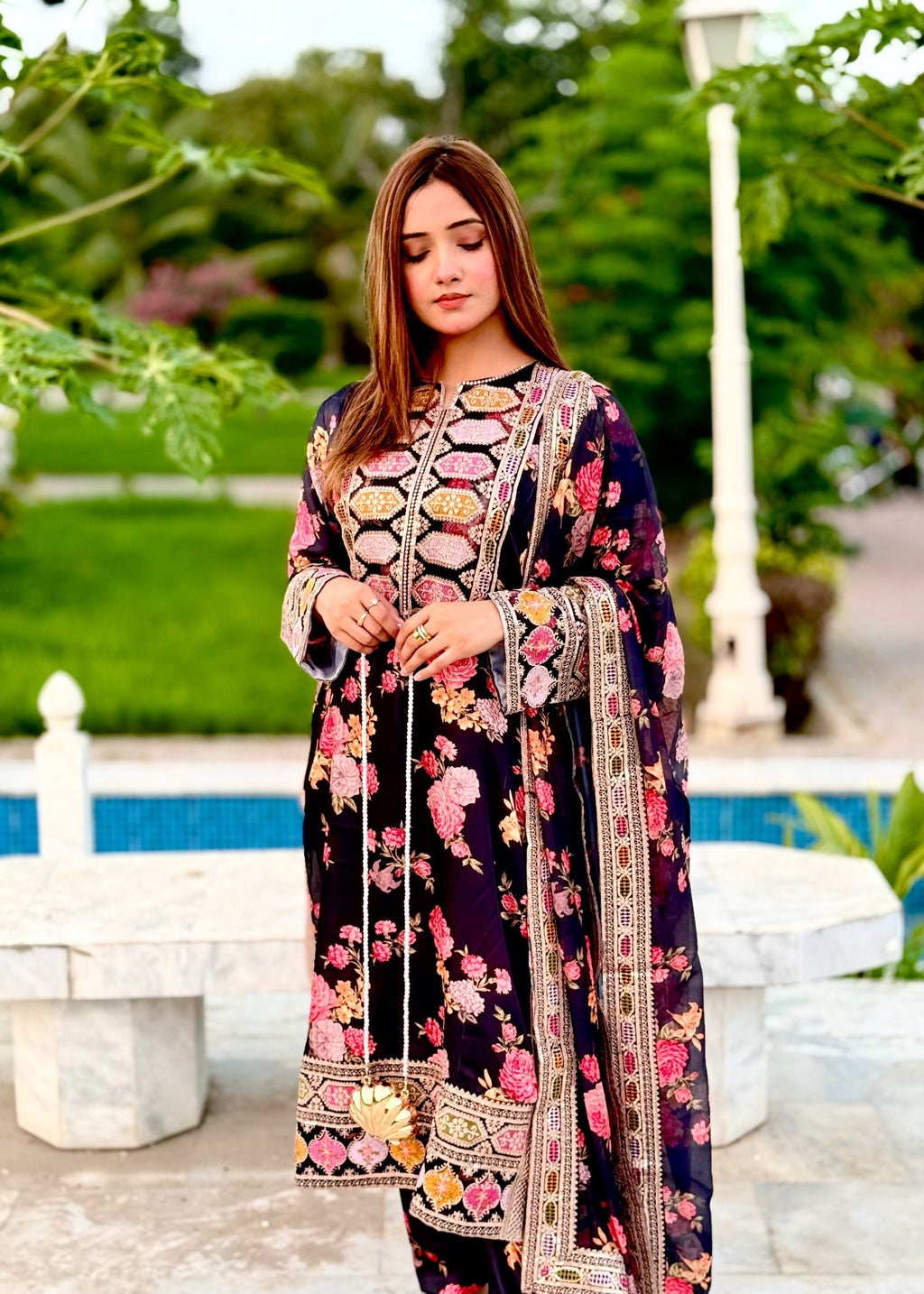 Suits By Sadia Ayesha silk Women 3pcs
