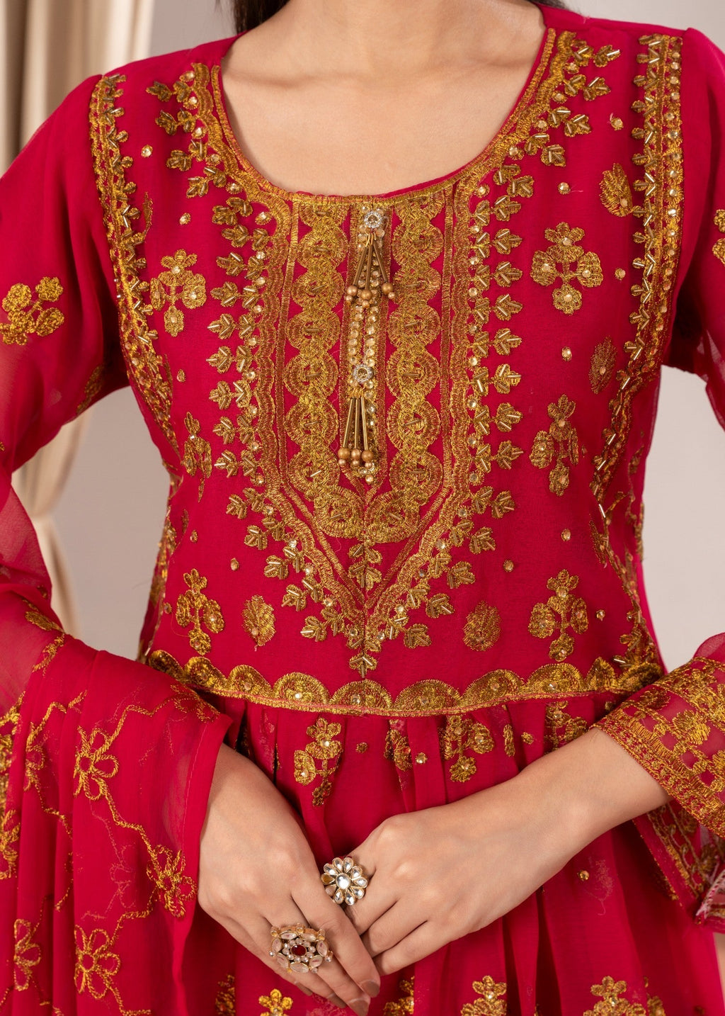 Four Season Boutique DOTTED GARRARA HOTPINK Women 3pcs