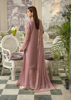 Maira Fashion Lilac chiffon sharara Women 4pcs