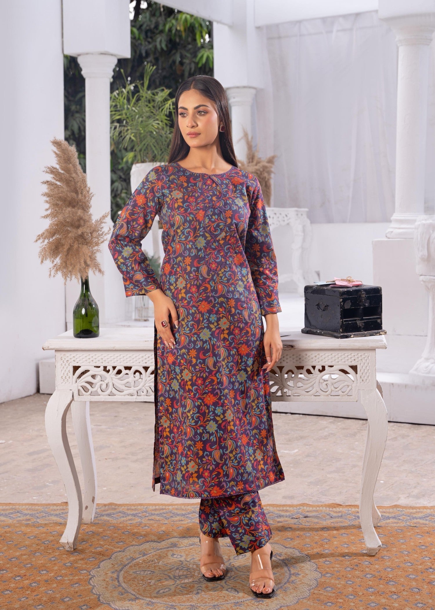 B.K Clothings Floral Forast 2pice Women 2pcs