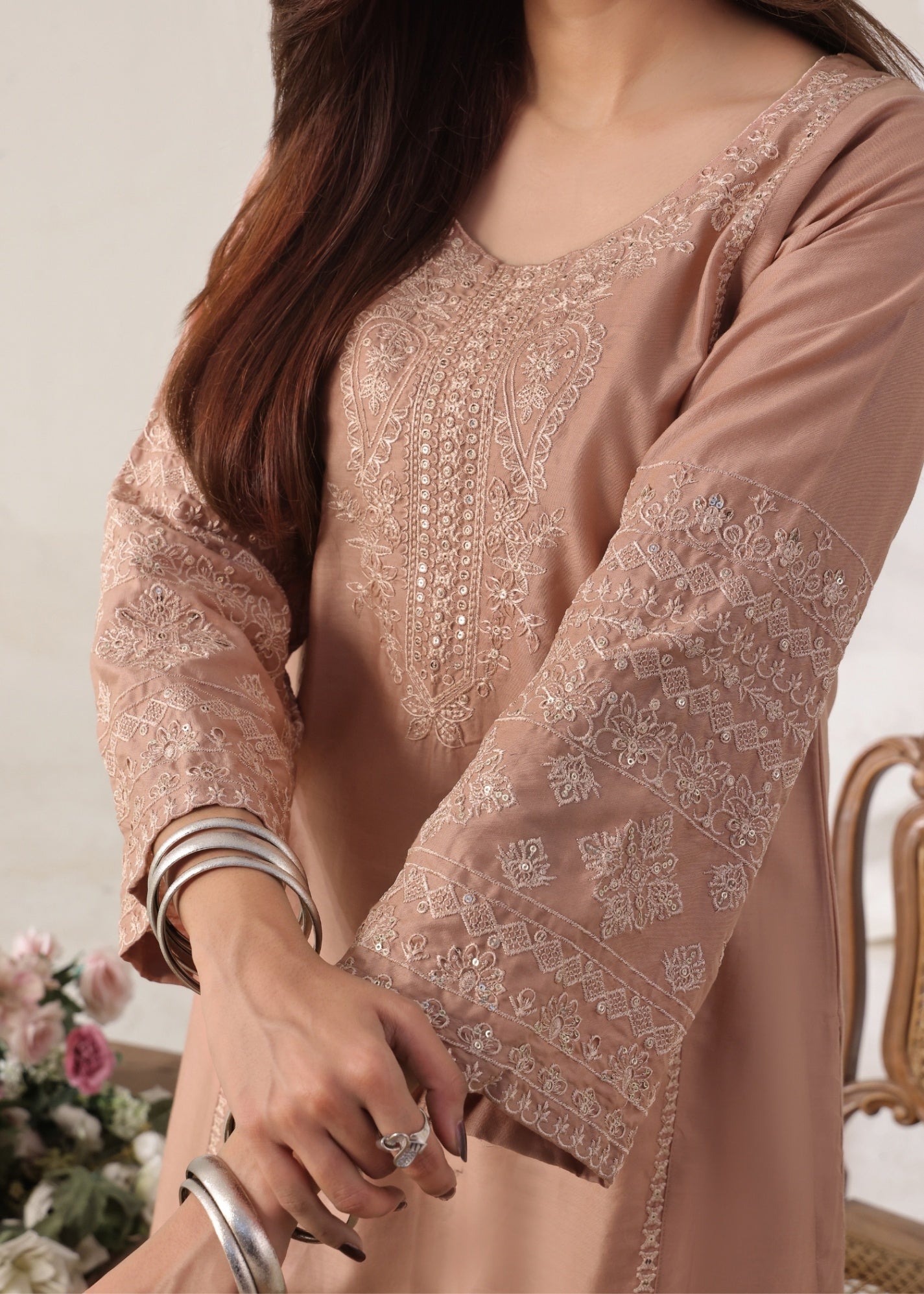 Ayra Pret Zauq Melon Pink Women 2pcs