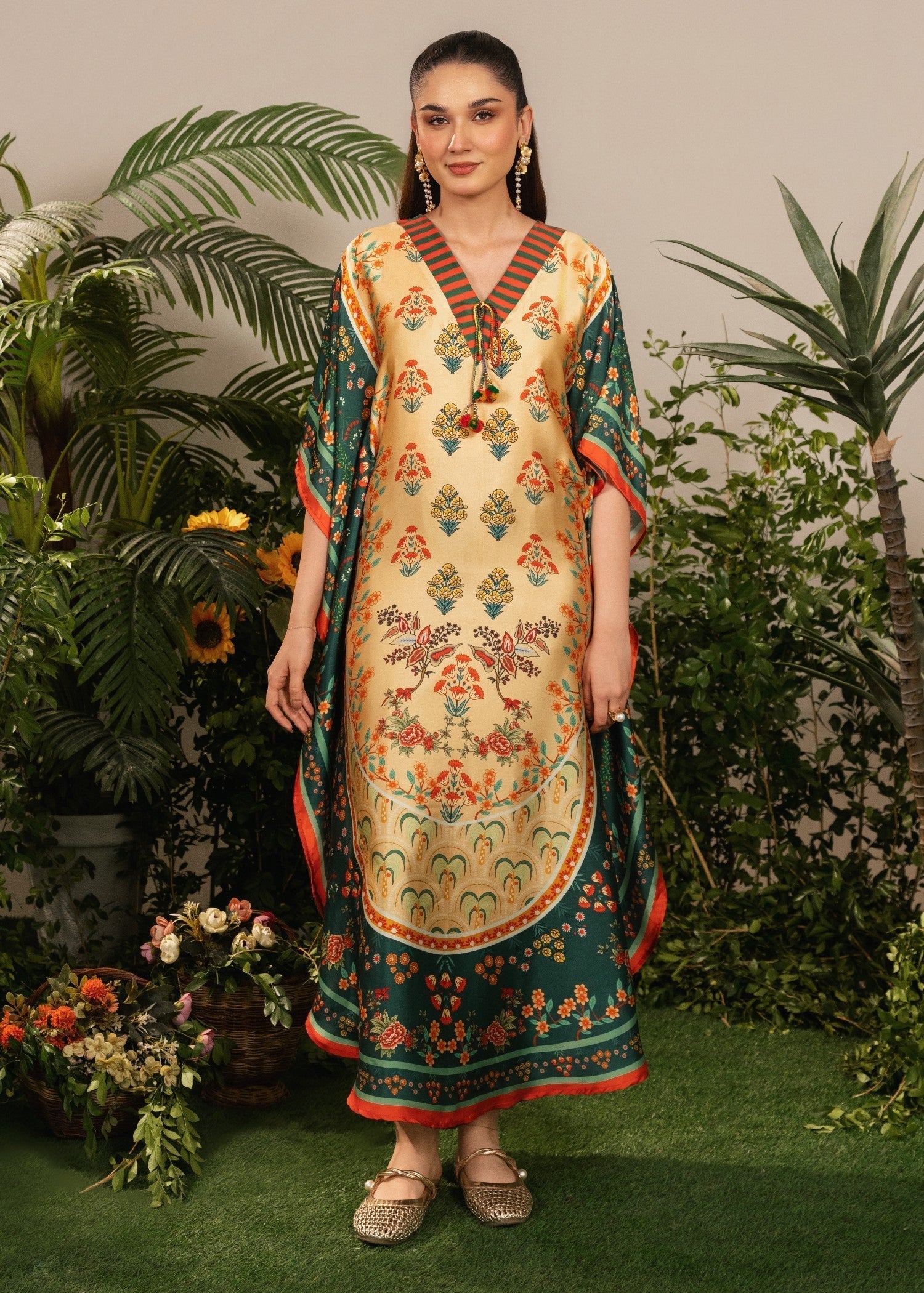 Tehzeeb Libas BUTTUR CUP KAFTAAN Women 2pcs