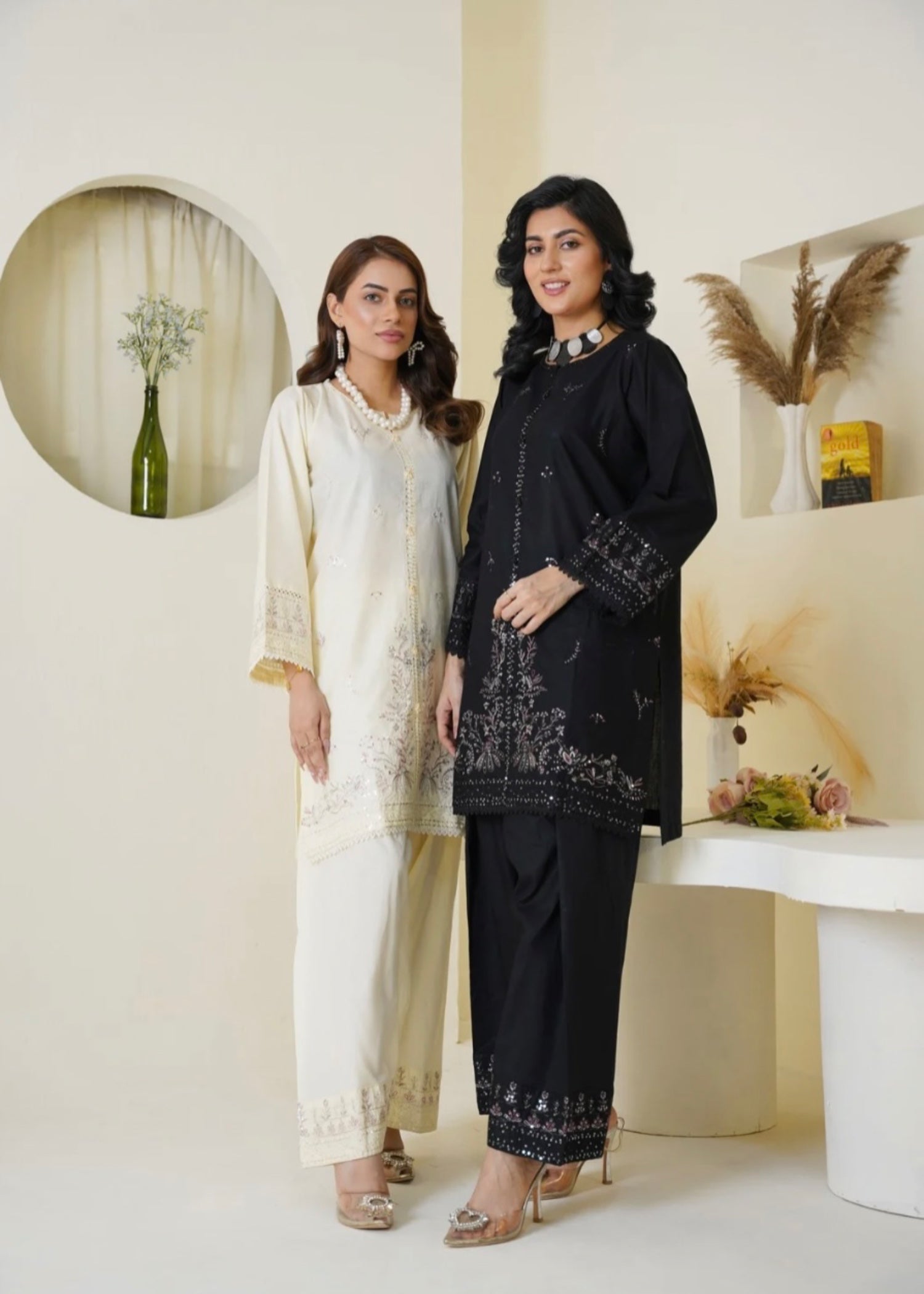 The Turkish Wear Turkish Black Set Women 2pcs