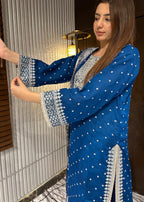 Four Season Boutique HASEENS FARSHY TEAL BLUE Women 3pcs