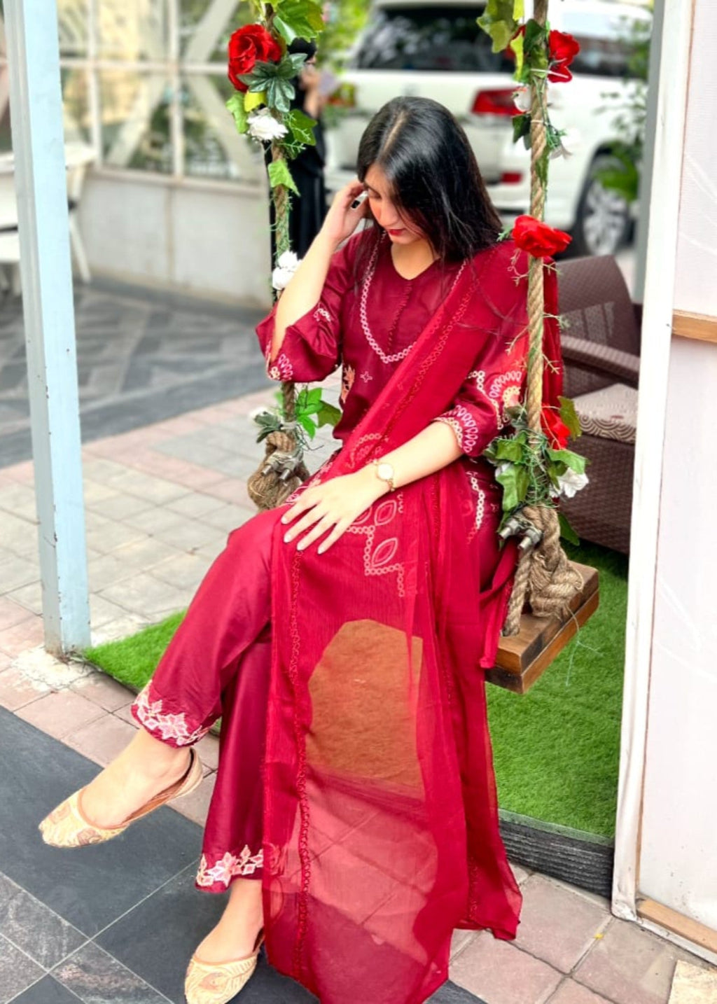 Tawakal Closet MEHAK MAROOON Women 3pcs