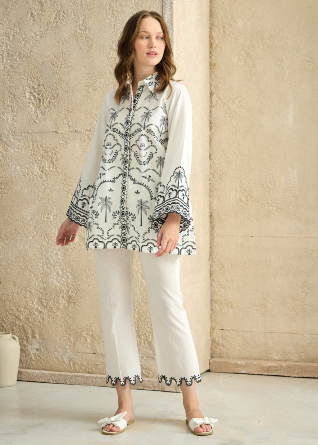 Kiara Zynel – Embroidered Co ords Set Women 2pcs