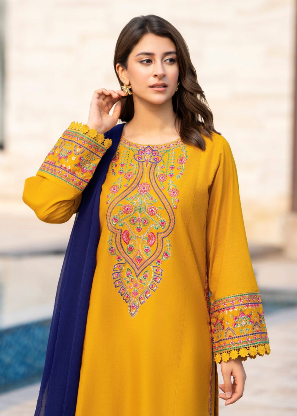 Tehzeeb Libas RANGREZA EMBROIDERED Women 3pcs