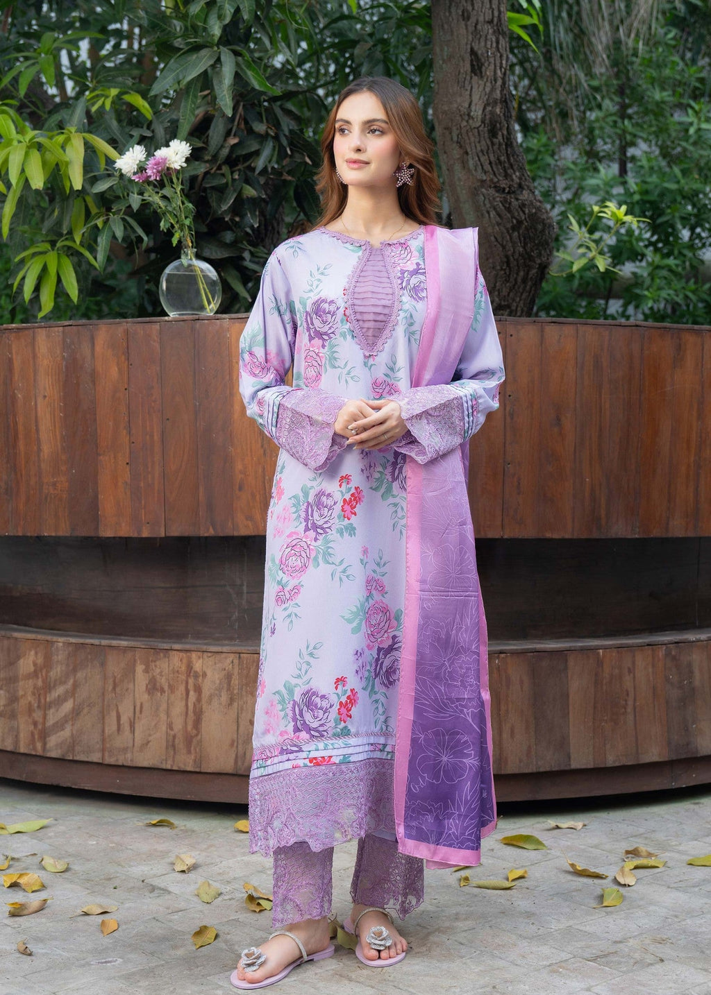 Panache Apparel Lavender Bloom Women 2pcs