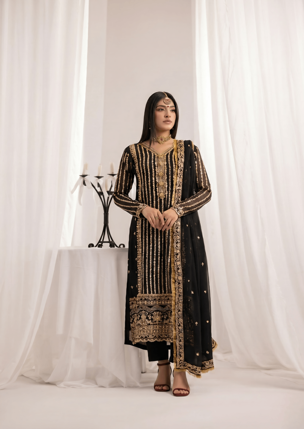 Alyssa BLACK SUIT ALN401 B Women 3pcs