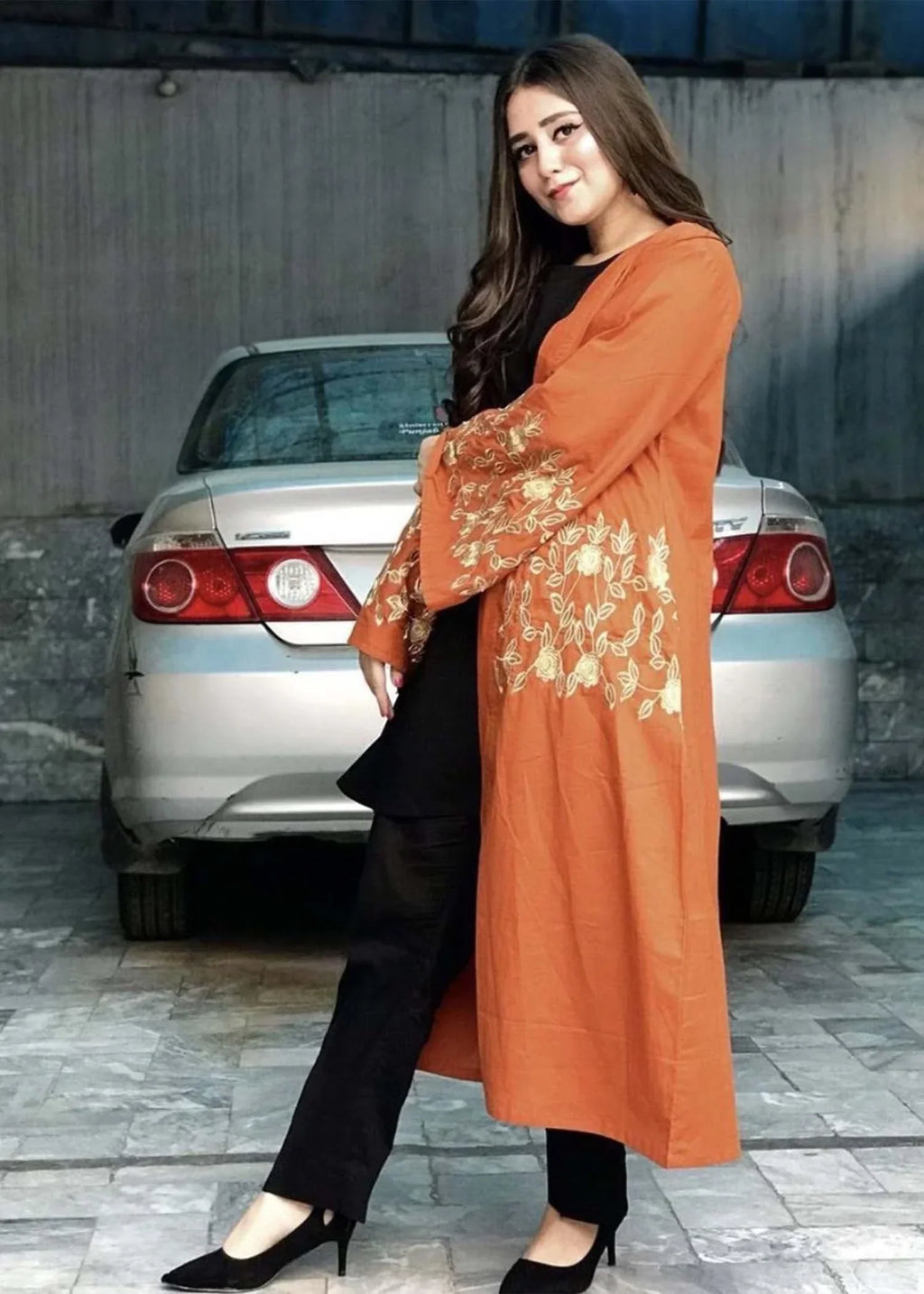 Akhrot Clothing Tangerine Black Cardigan Women 3pcs