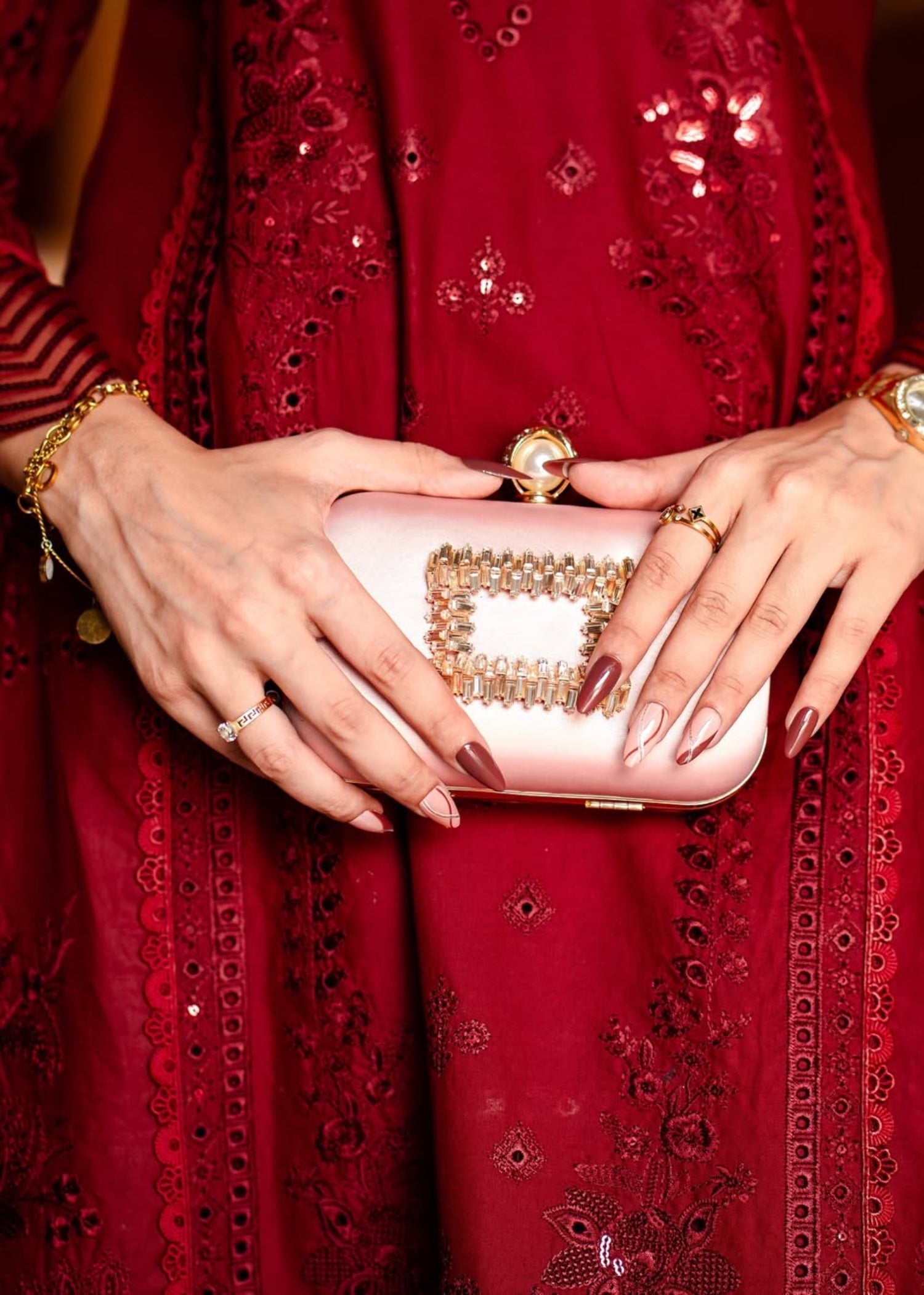 Suits By Sadia Maroon marvel Women 3pcs