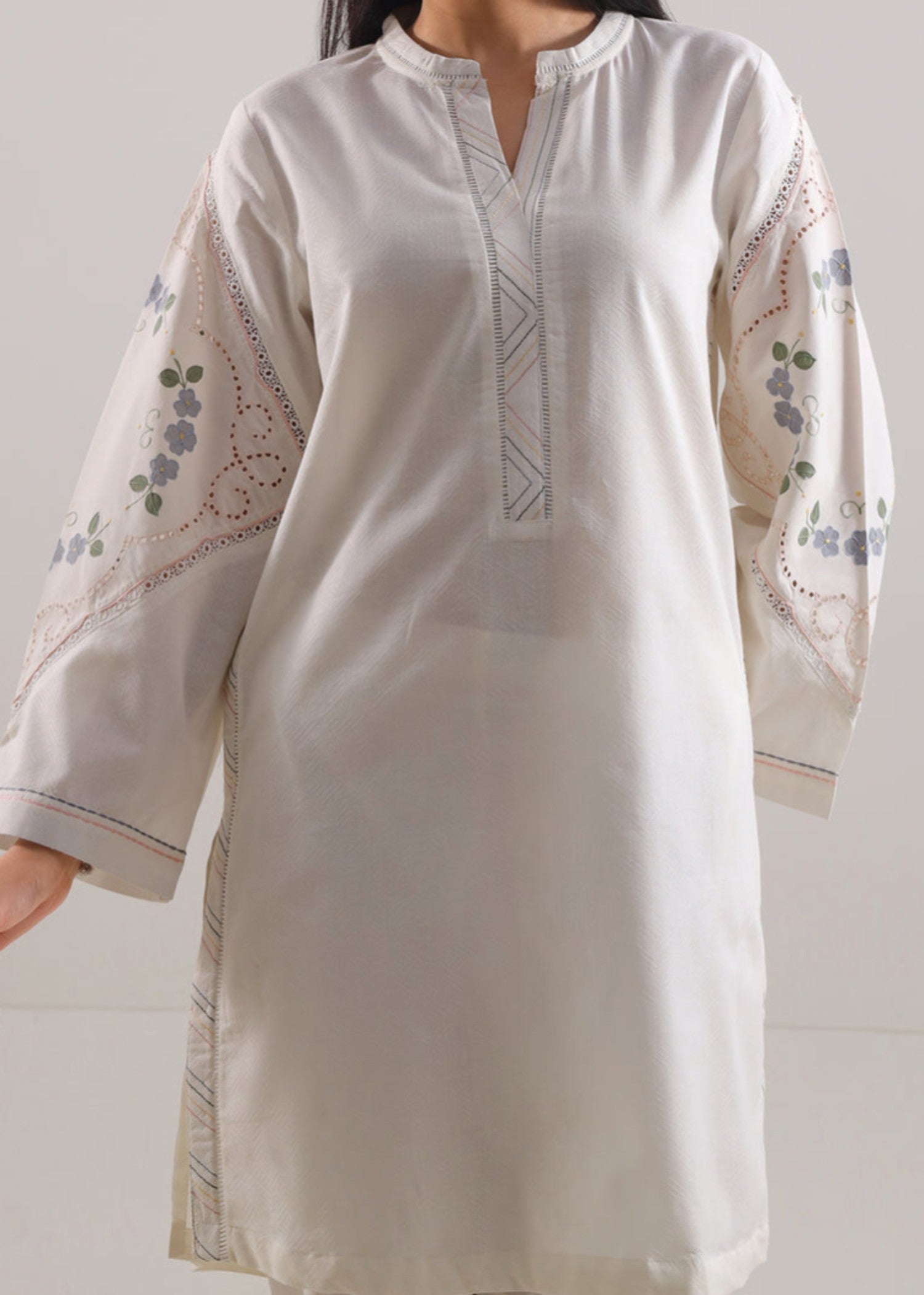 Saya Stitched Embroidered Self Jacquard (Shirt/Trouser) WP2J 941 Women 2pcs