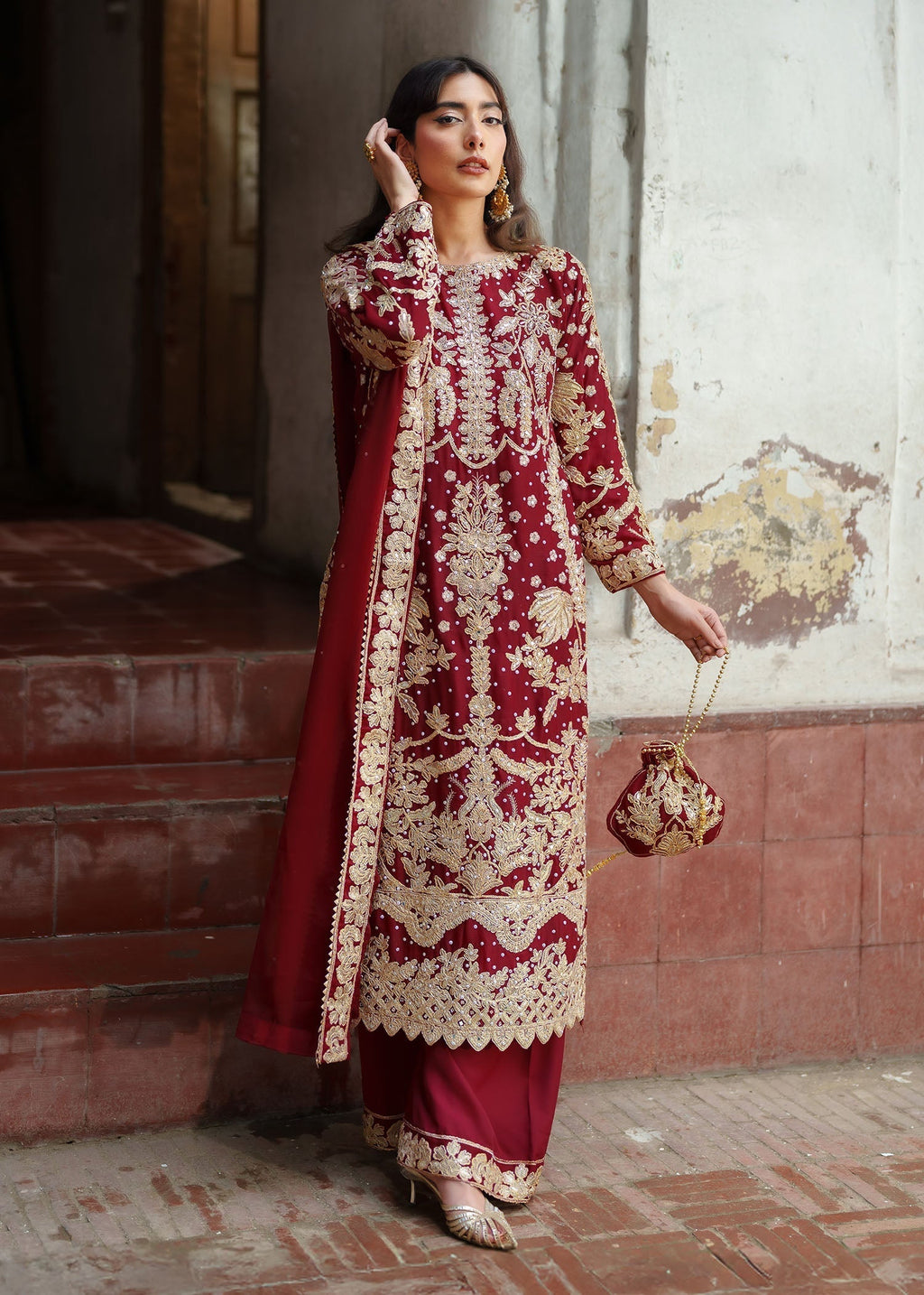 Haseens Official Surkhgul Women 4pcs