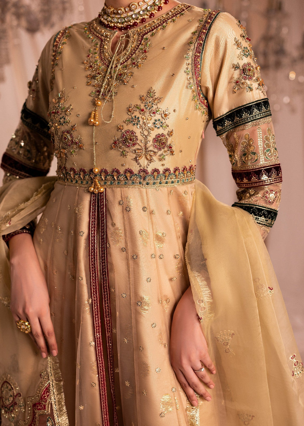 Diara Couture ANARKALI US 607 OFF WHITE Women 3pcs