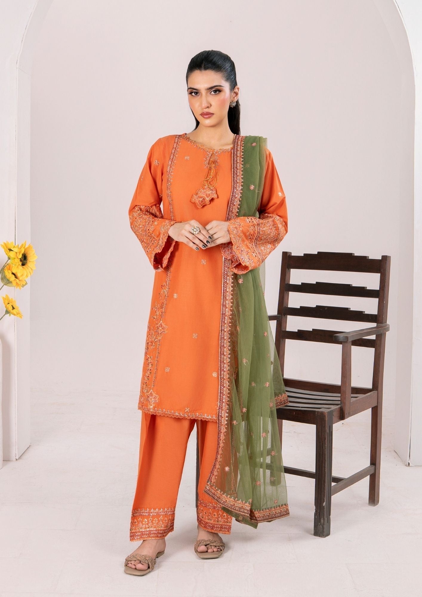 Alfatah Pret Embroidered Lawn ZAUQ S25 0006 Women 3pcs