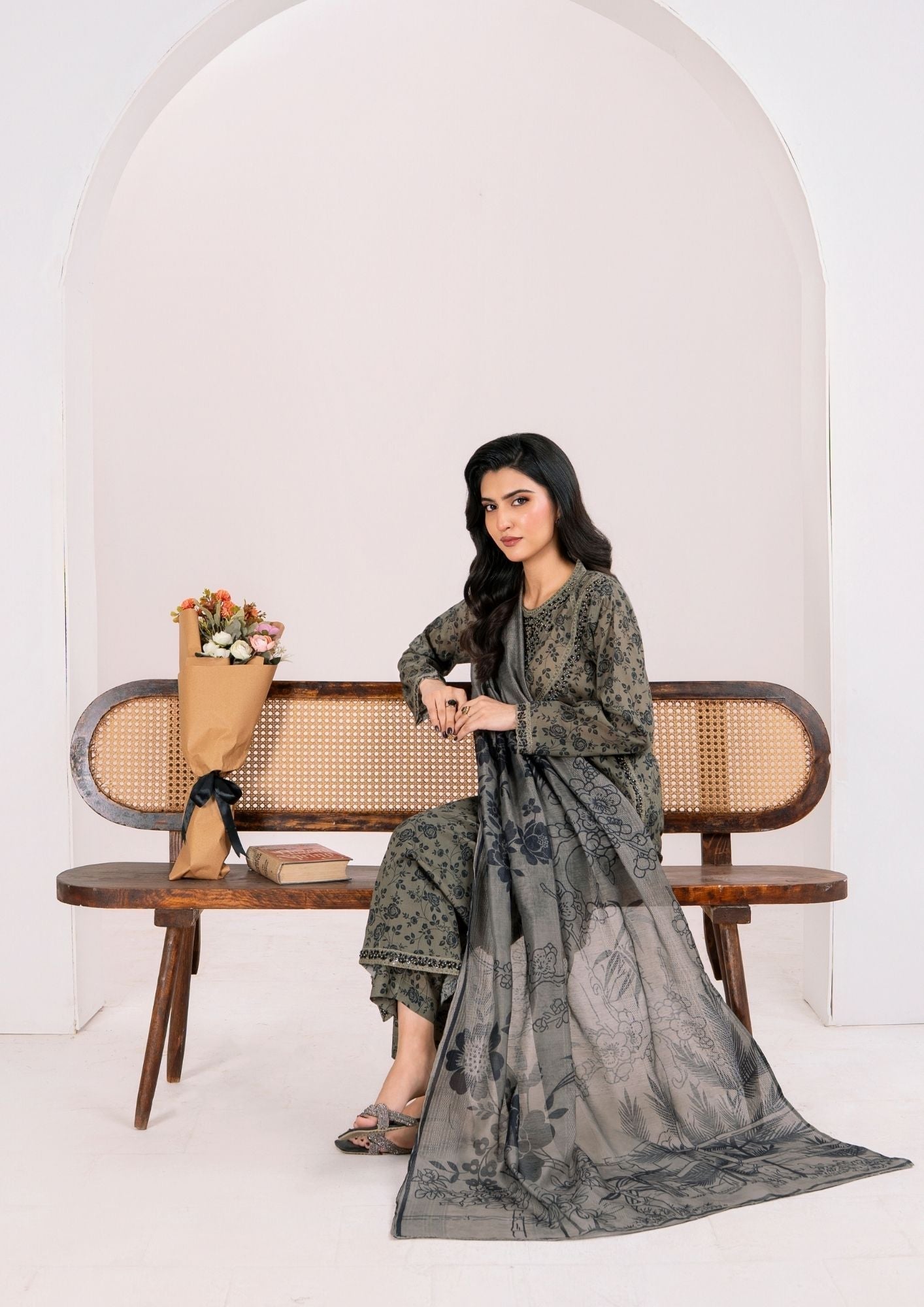 Alfatah Pret Printed Lawn with Embroidery RANAAI S25 0015 Women 3pcs