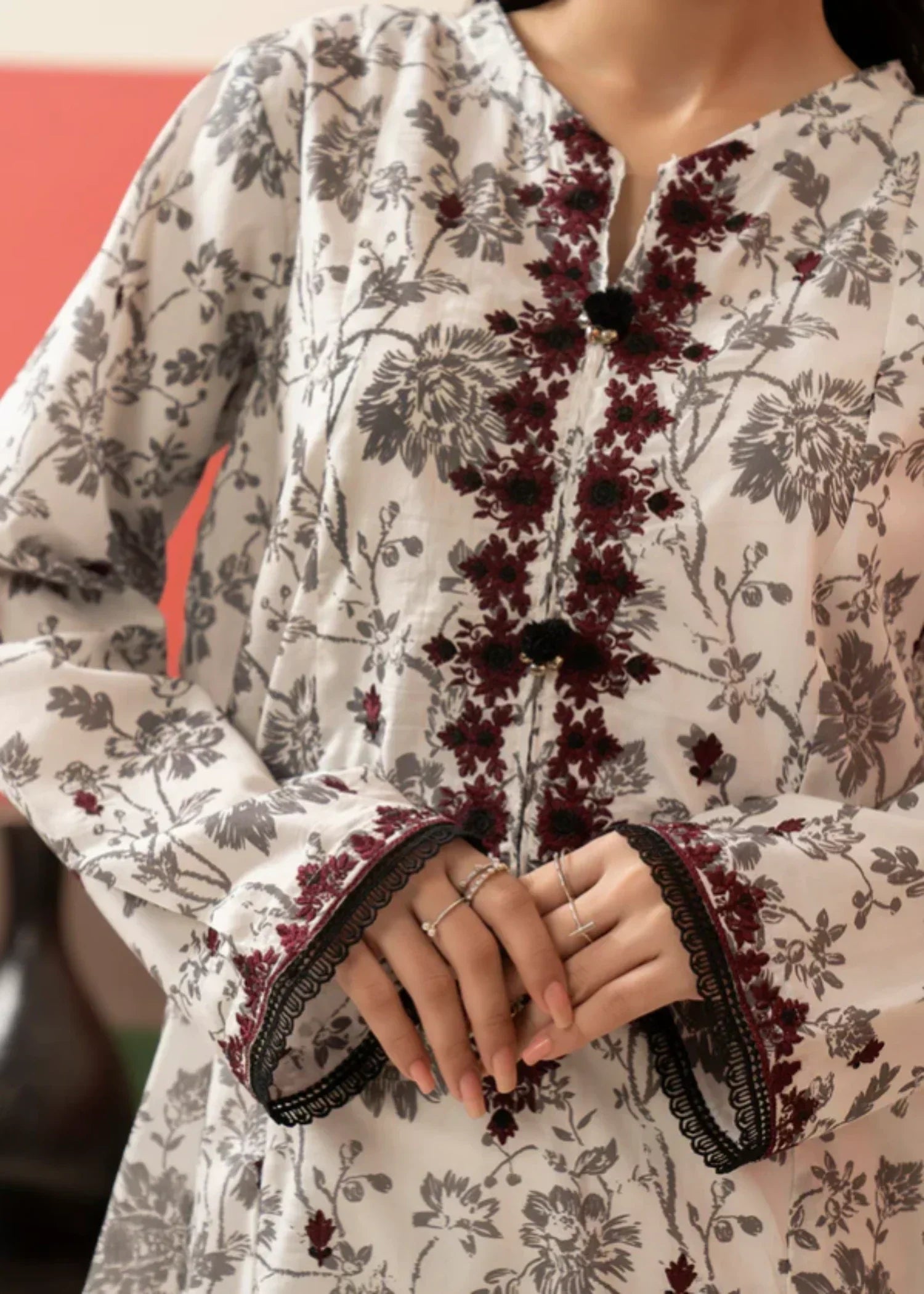 Zellbury Embroidered Kurta Dupatta Trouser WPS2531833 Women 3pcs