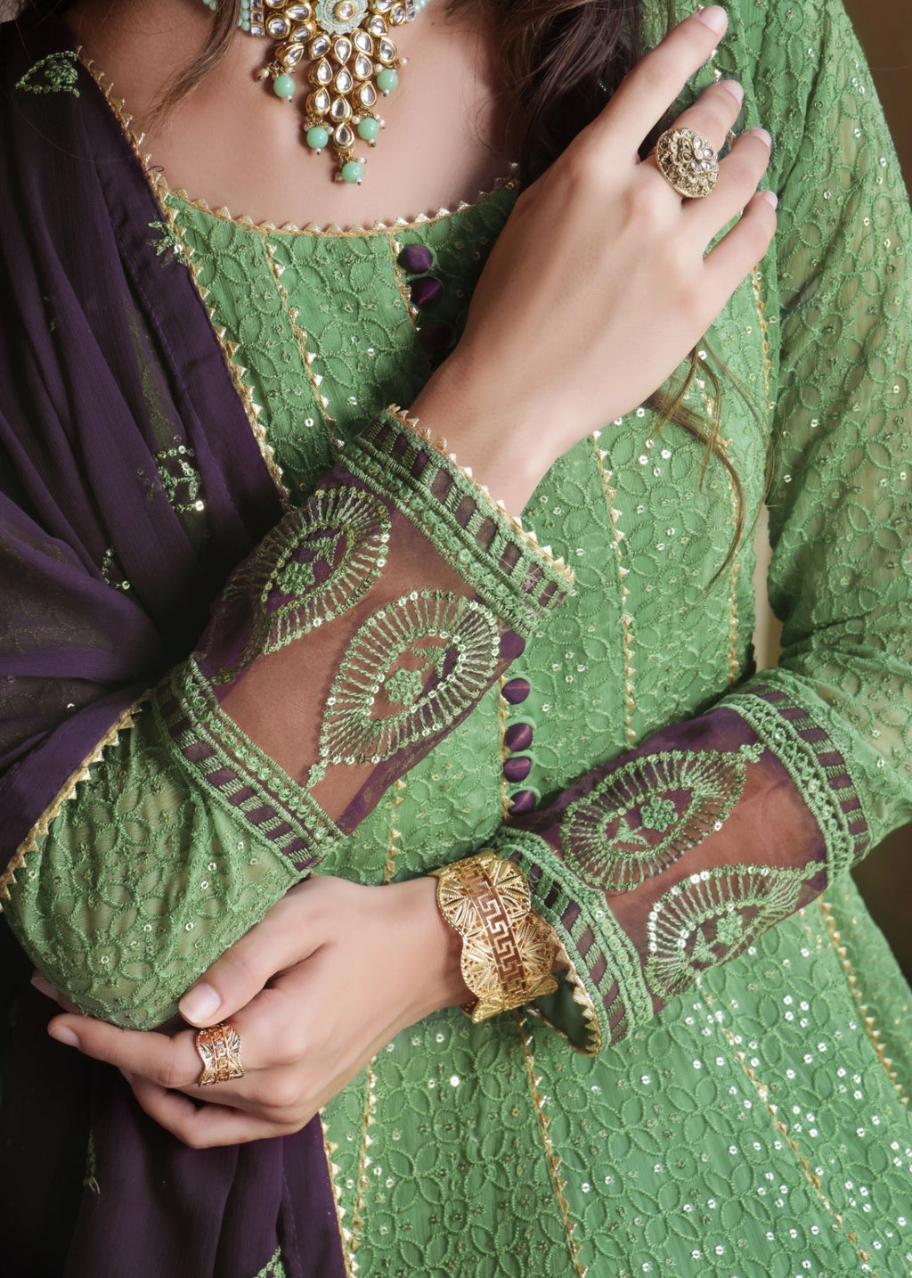 Abaan Zohan Raqs Pistachio Green Women 3pcs