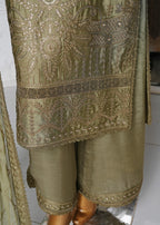 Ahmed Creations RUMAISA OLIVE GREEN Women 3pcs