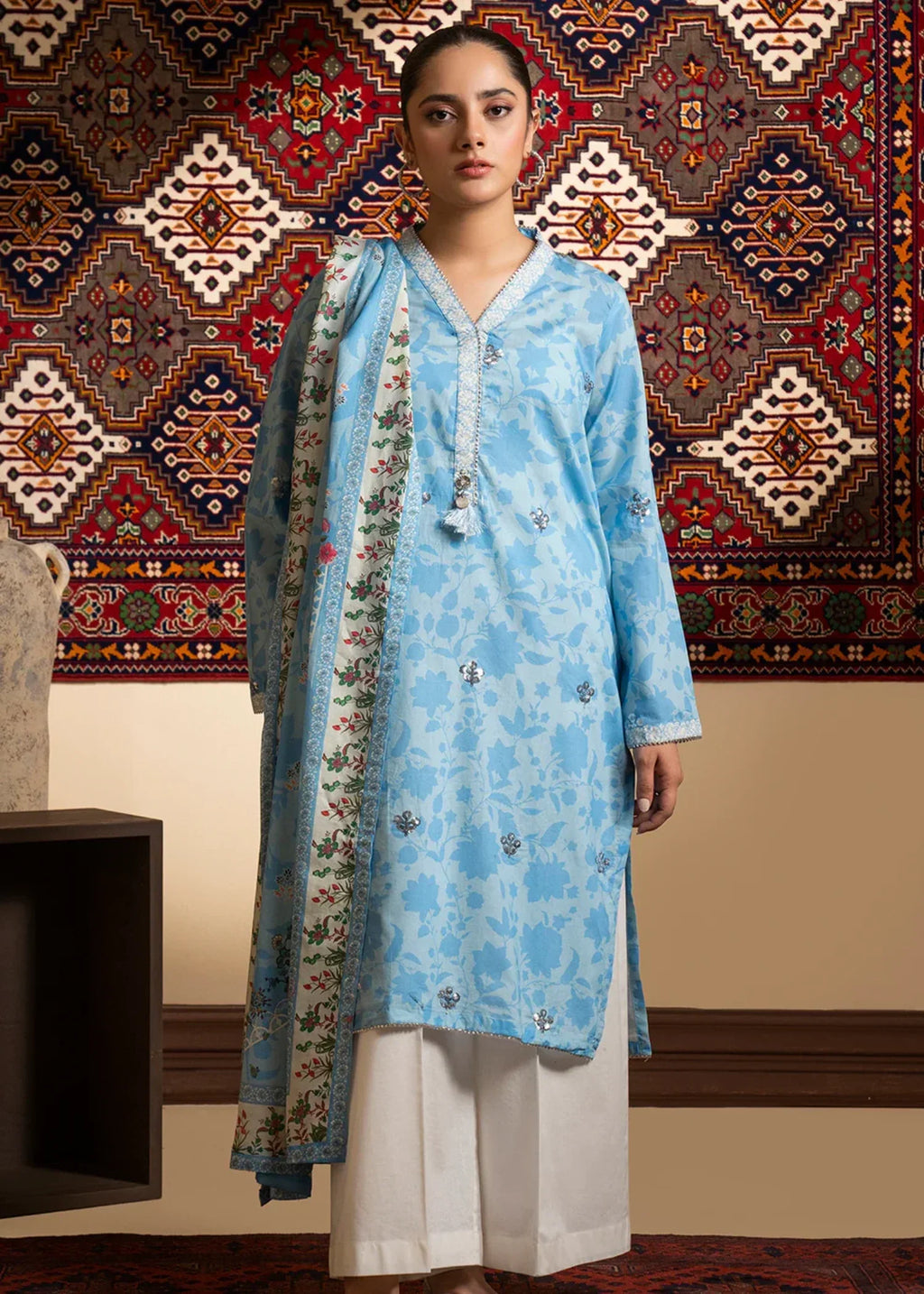 Zellbury WPS2521609 sky blue 007 Women 2pcs