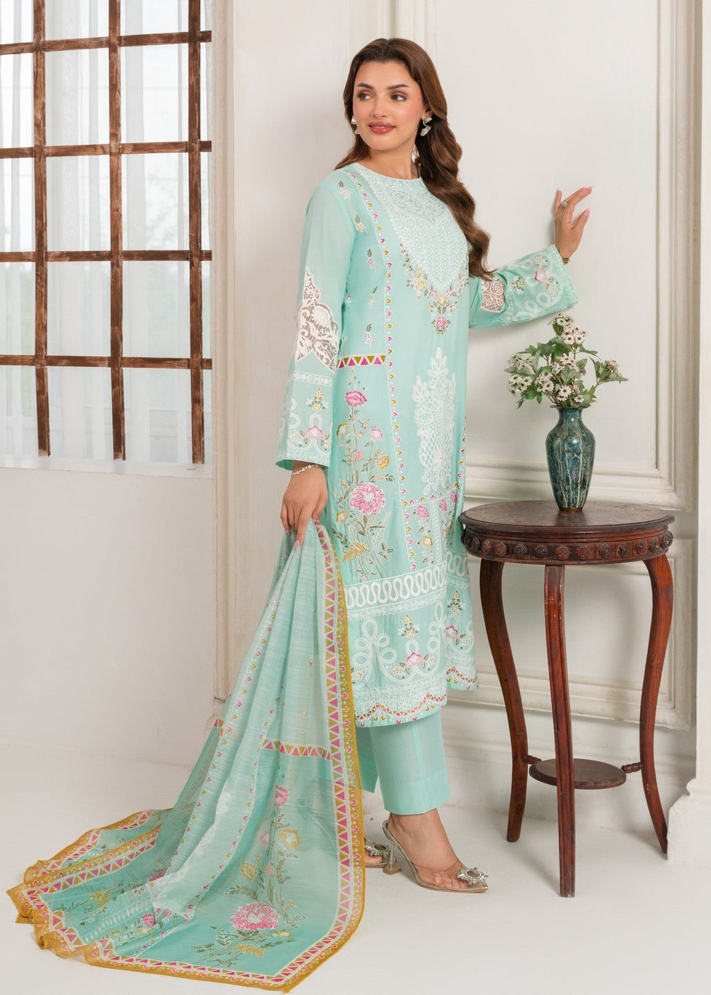 Sahibas By Mirza Sahibaan Aqua Women 3pcs