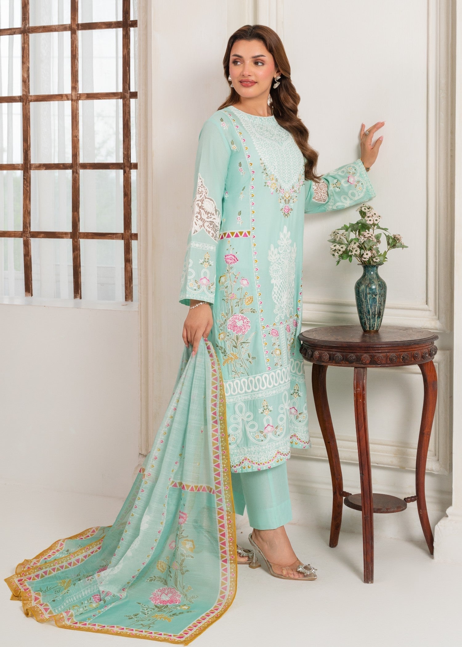 Sahibas By Mirza Sahibaan Aqua Women 3pcs