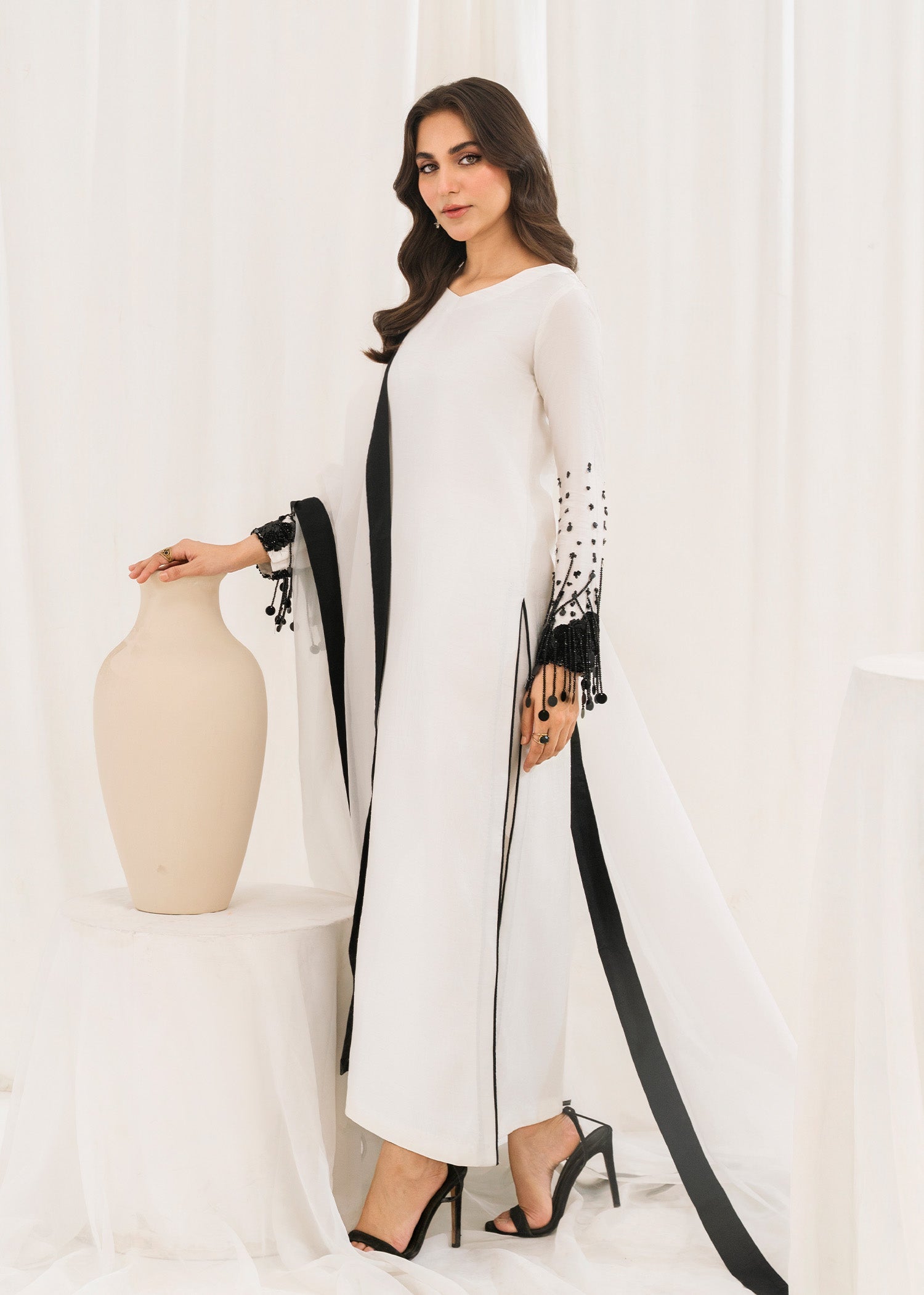 Rang-e-Haya Luxe Edge (White) Women 3pcs