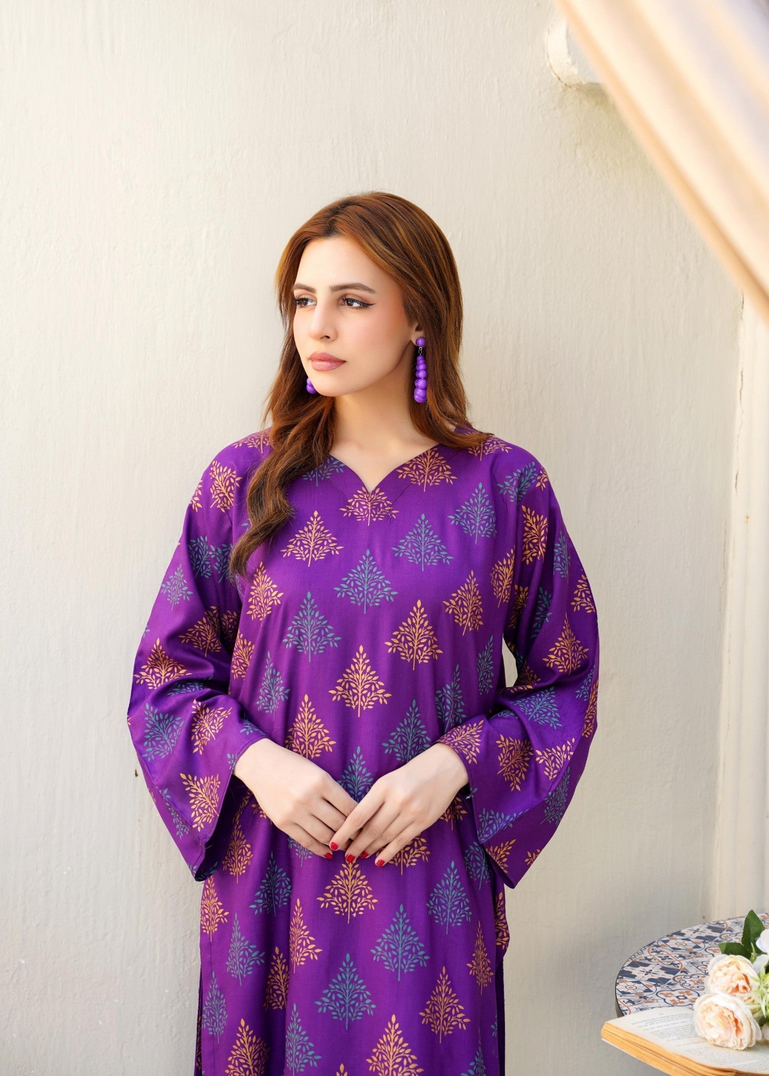 Chaudhary Arts Ethan Purple Women 2pcs