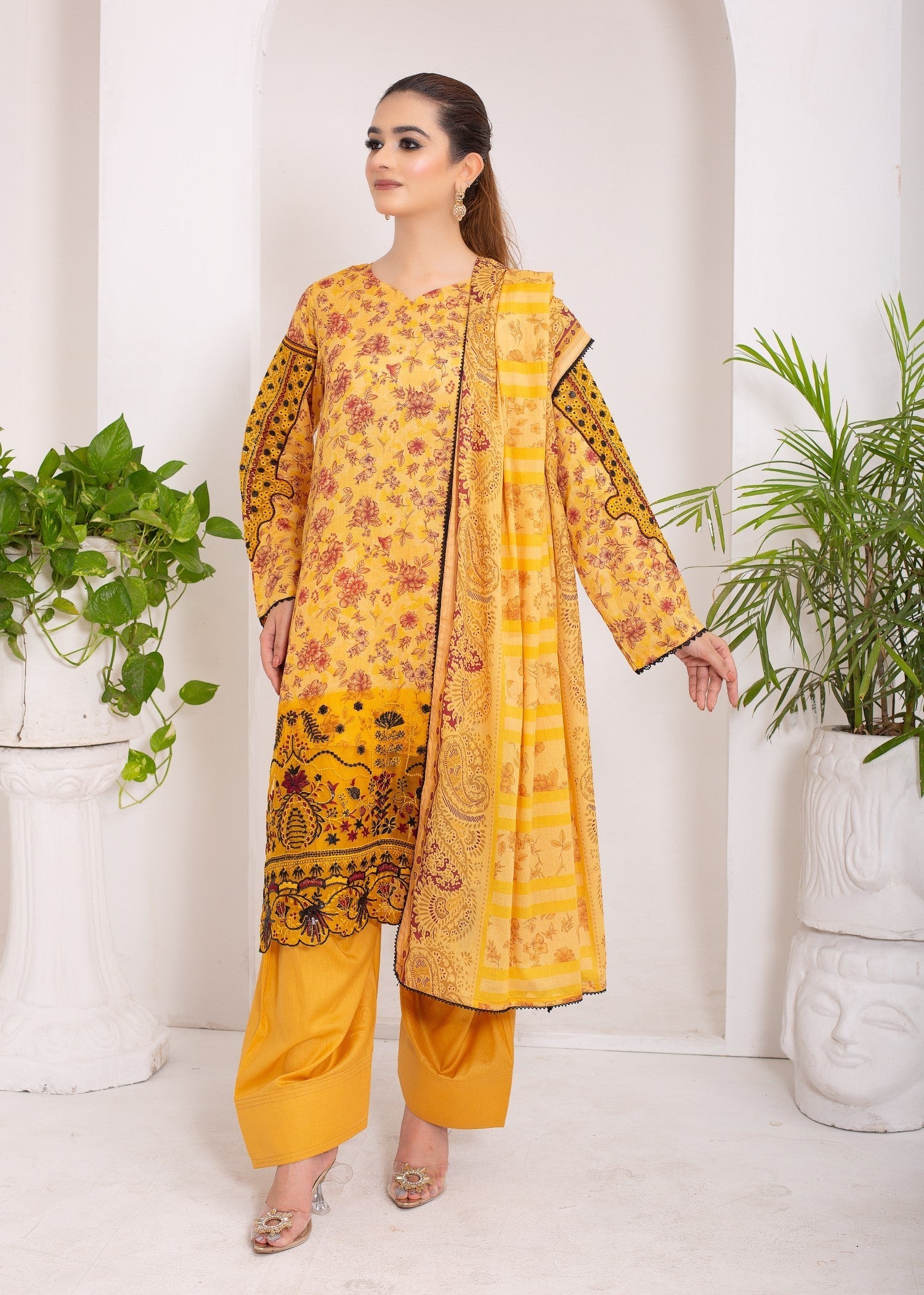 Sundar Stitch EMERALD CANOPY | SS 1014 Women 3pcs