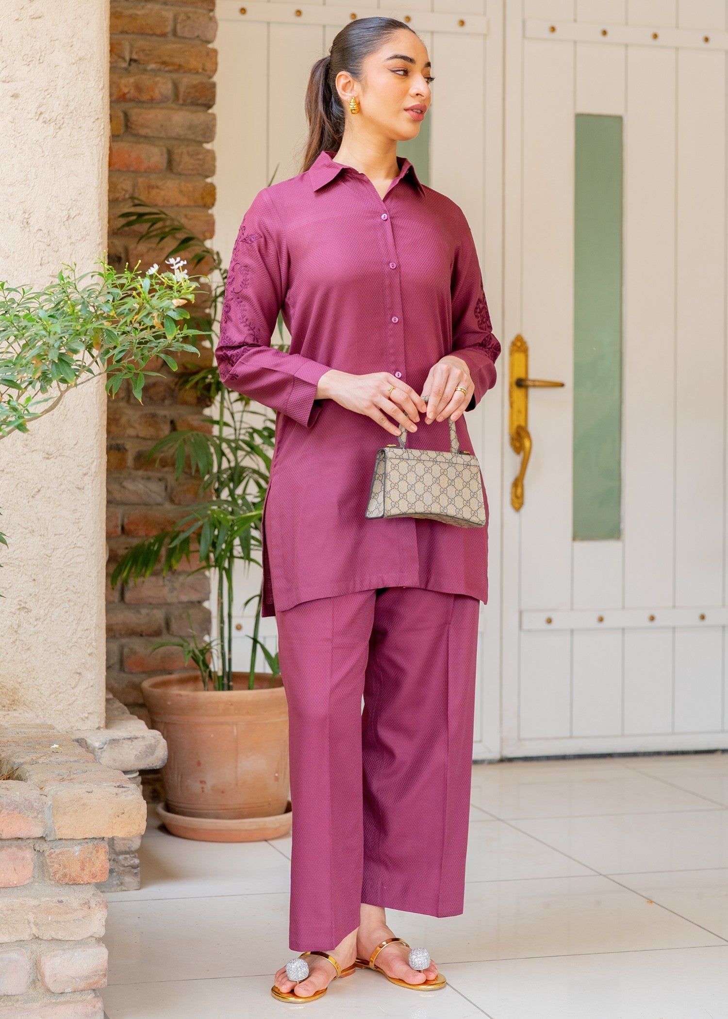 Sahar Mulberry Rose Women 2pcs