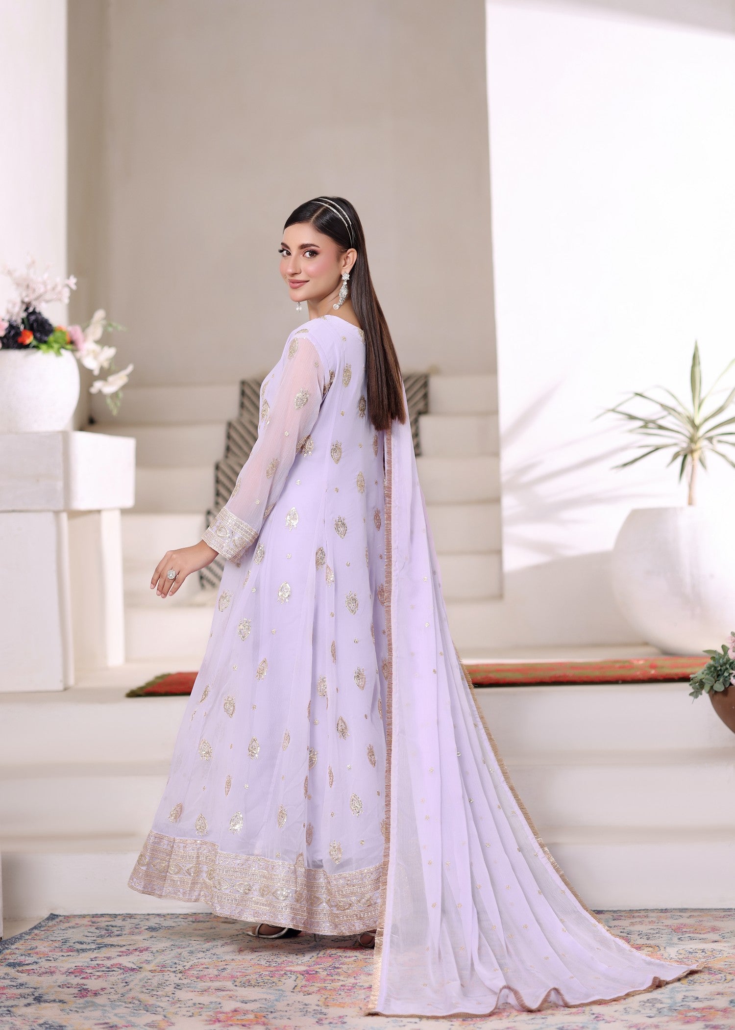 Abaan Zohan Raunak Light Lilac Women 3pcs