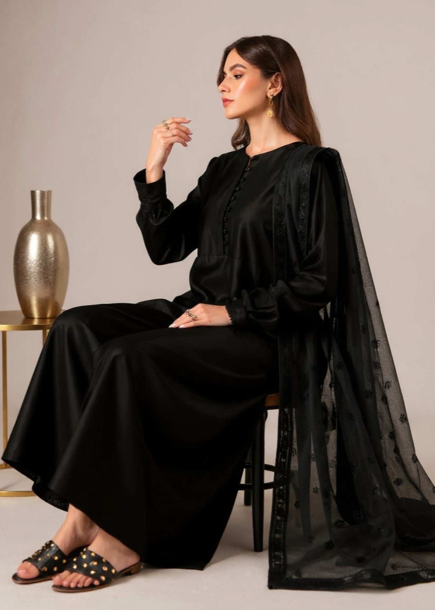 Safoora Ash Black Women 3pcs