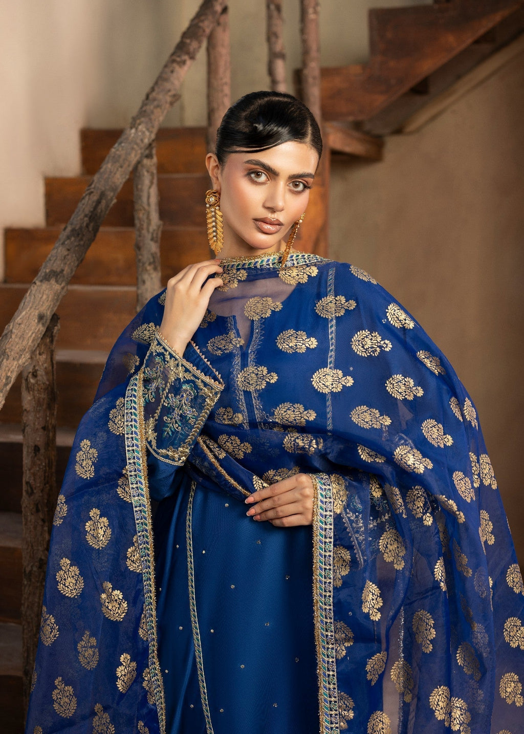 Diara Couture SUROOR DF 50 NAVY BLUE Women 3pcs