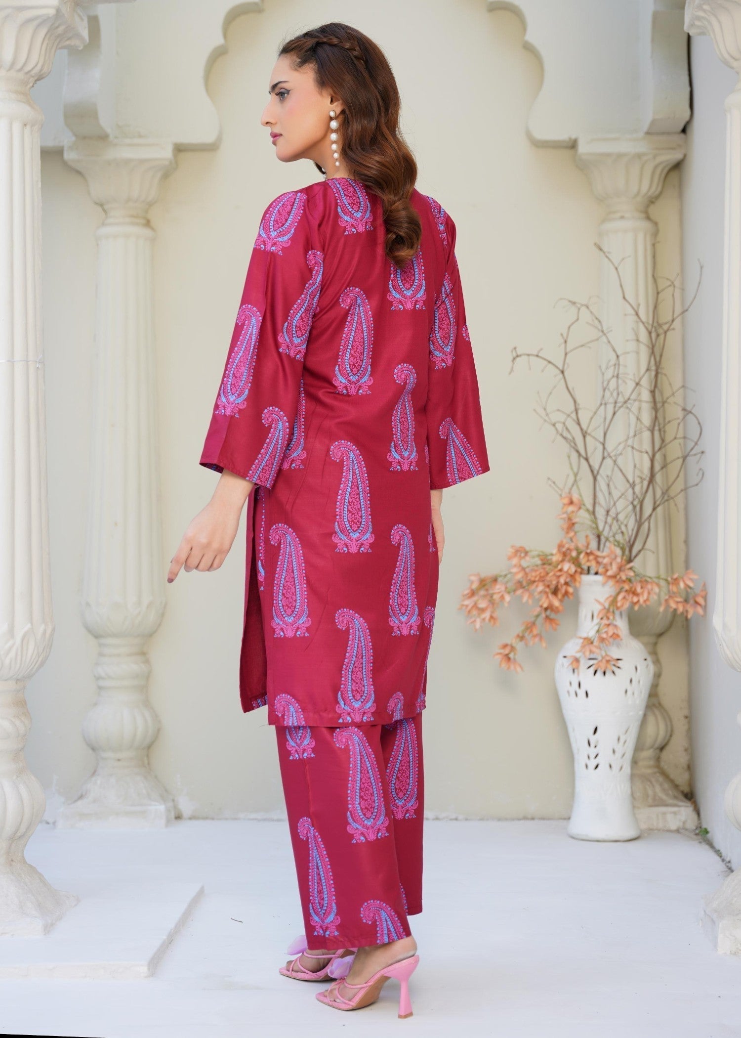 Chaudhary Arts Soha maroon Women 2pcs