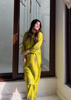 Anabya Garments TREE OLIVE 002 Women 2pcs