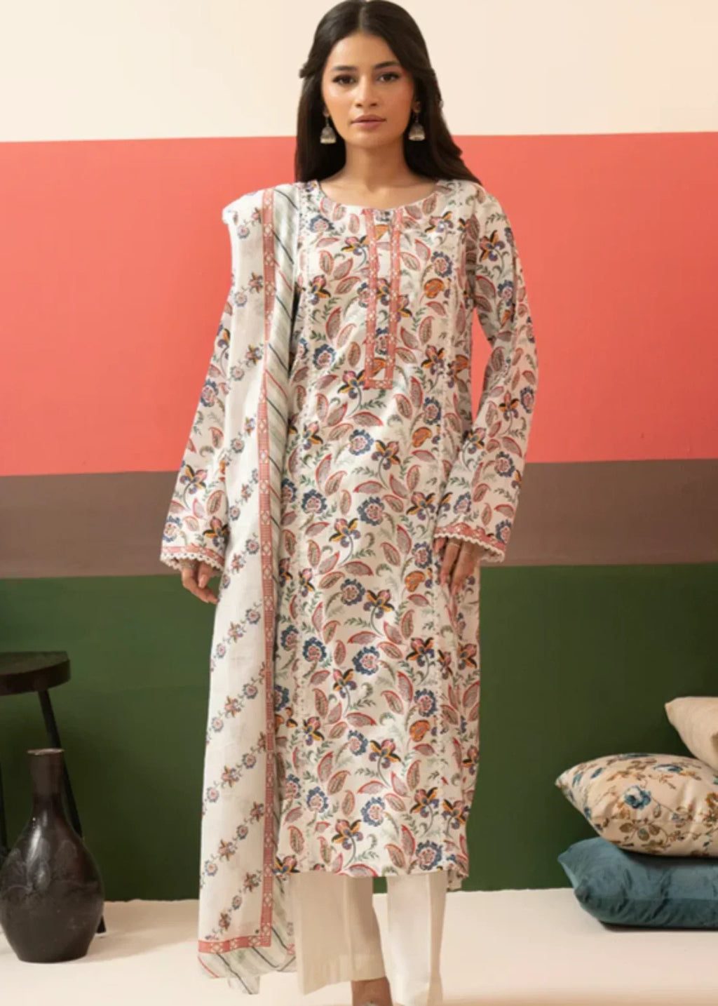 Zellbury Kurta Dupatta WPS2521753 Women 2pcs