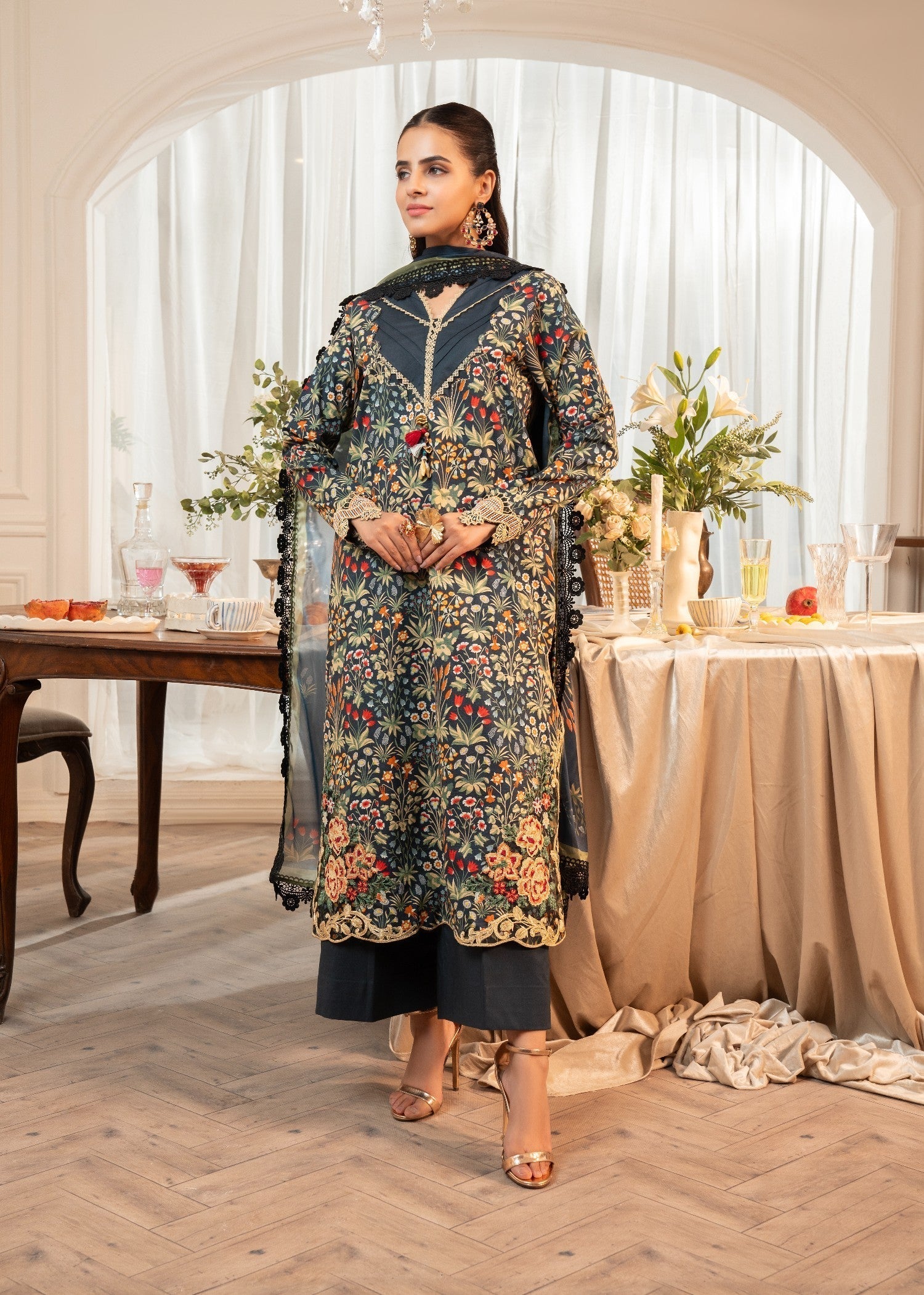 Maisa By Seven Star Printed Embroidered | MPT 2614 Women 3pcs