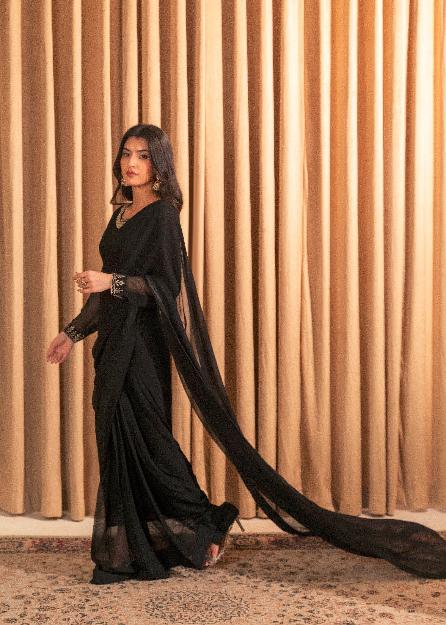 Culaccino Saree Studio Black Bliss Women 3pcs