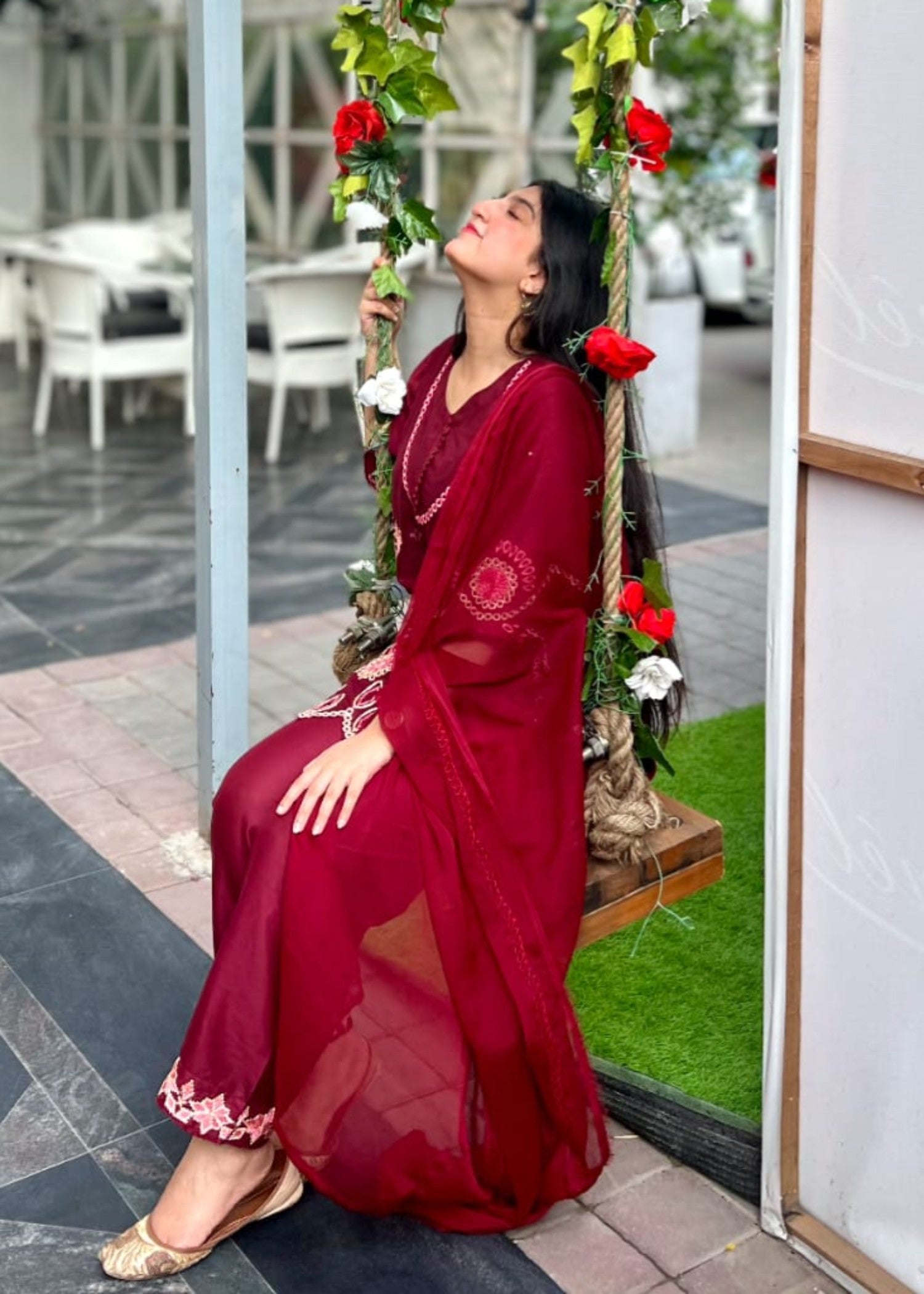 Tawakal Closet MEHAK MAROOON Women 3pcs