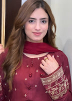 Tawakal Closet Alizeh Pop Garnet Women 2pcs