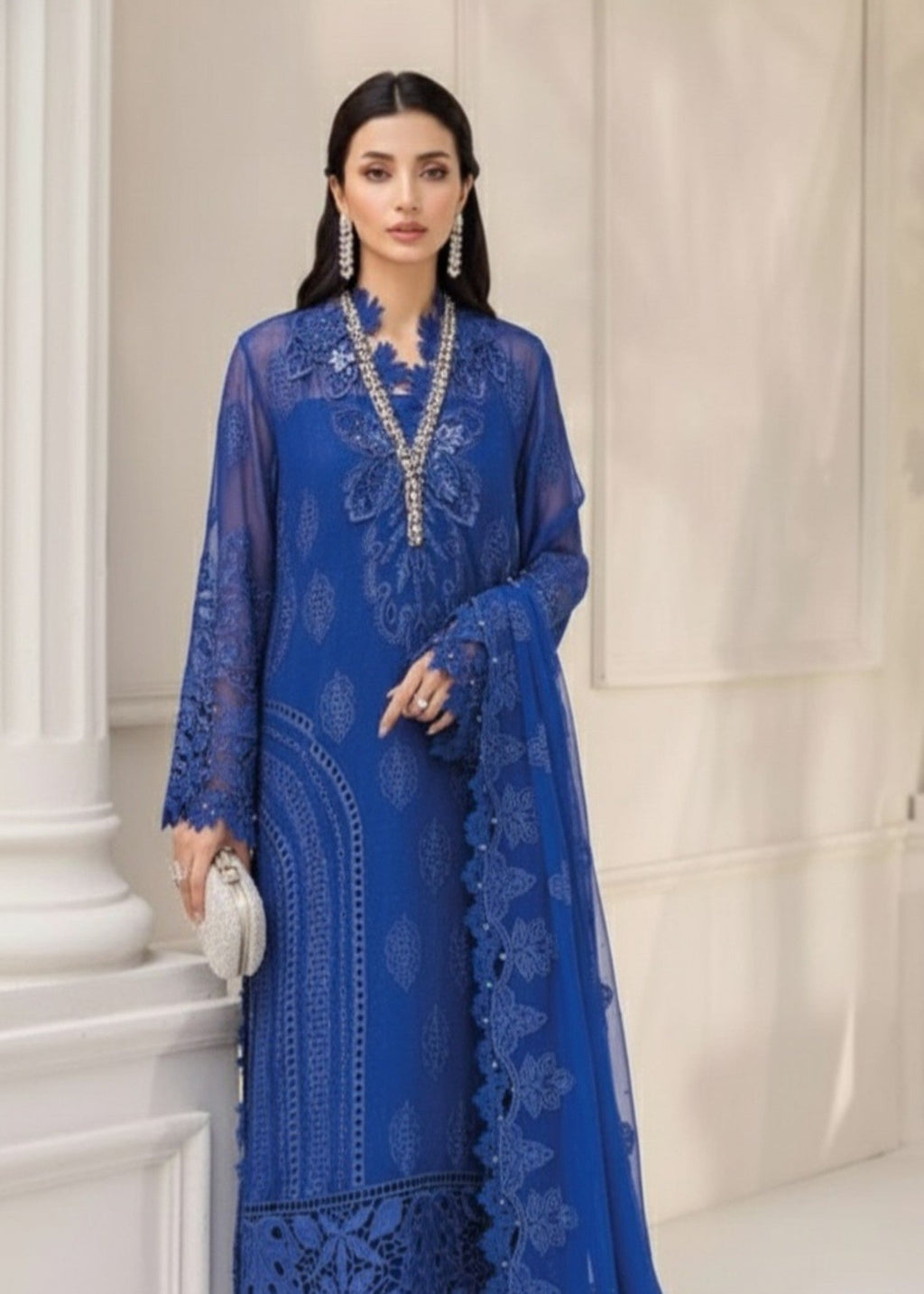 Malhaar MAL CF 4357 Blue Women 3pcs